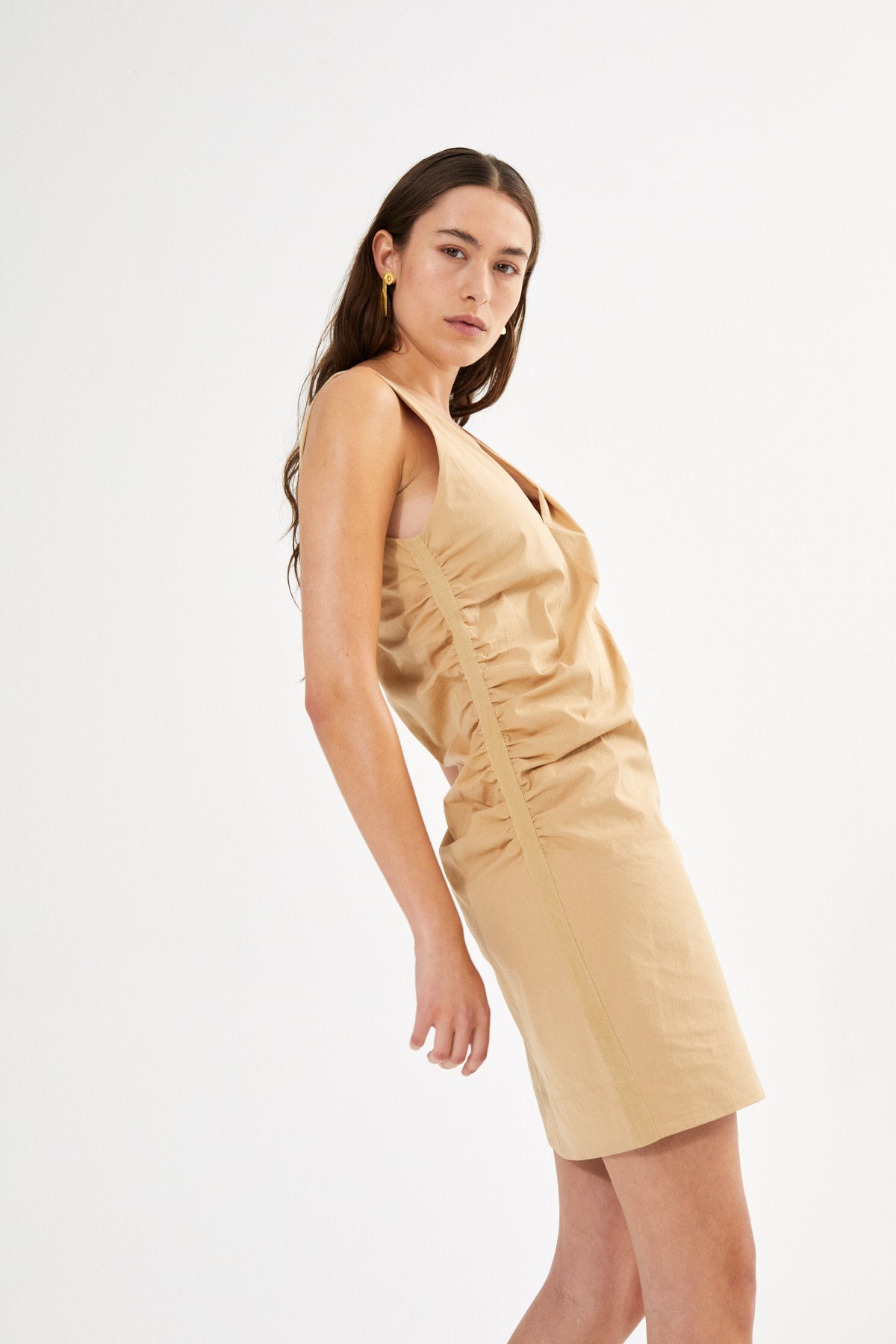 Behani - Papery V-neck dress I Black 4 - Rabens Saloner