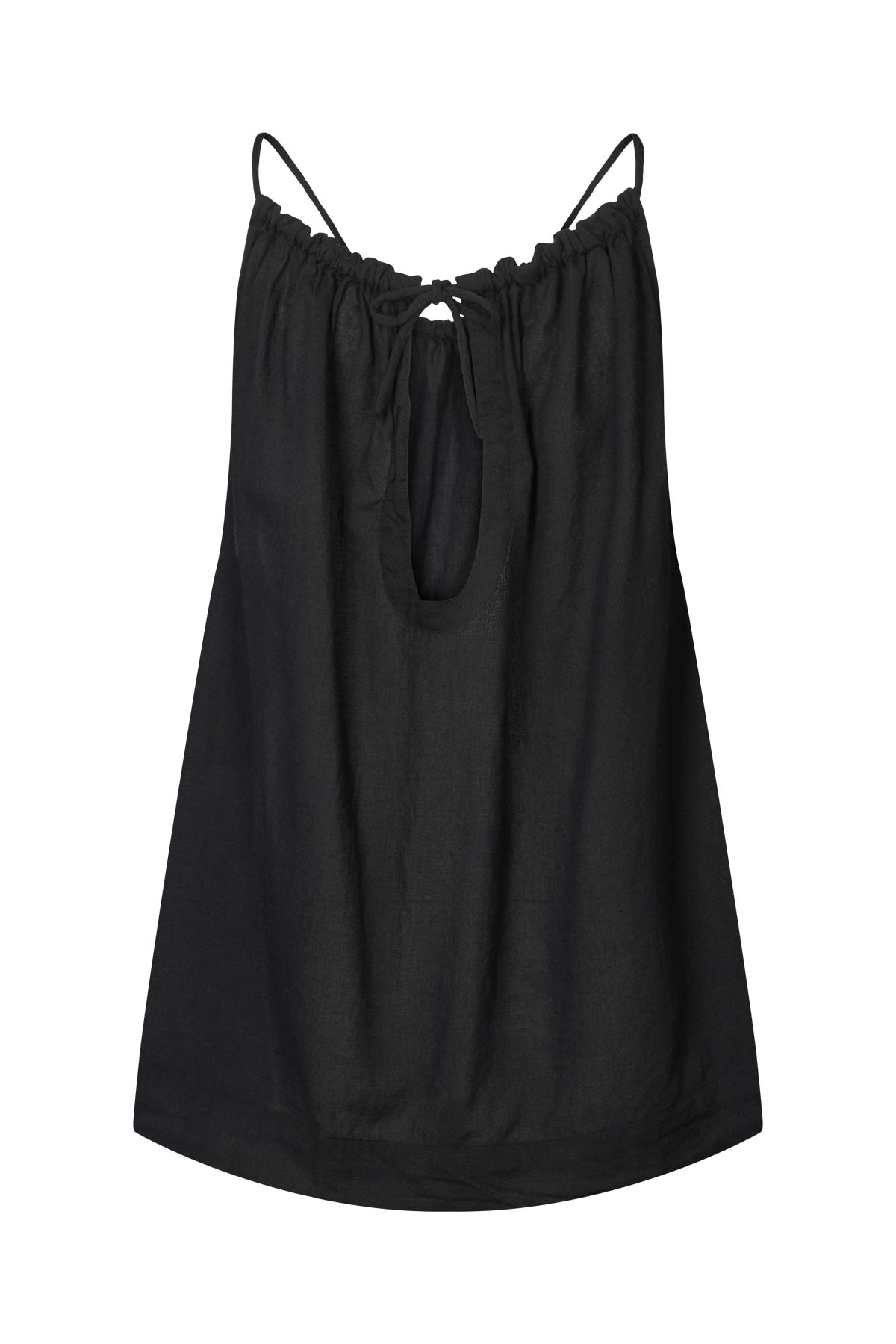 Hoda - Cotton halter top I Black 2 - Rabens Saloner