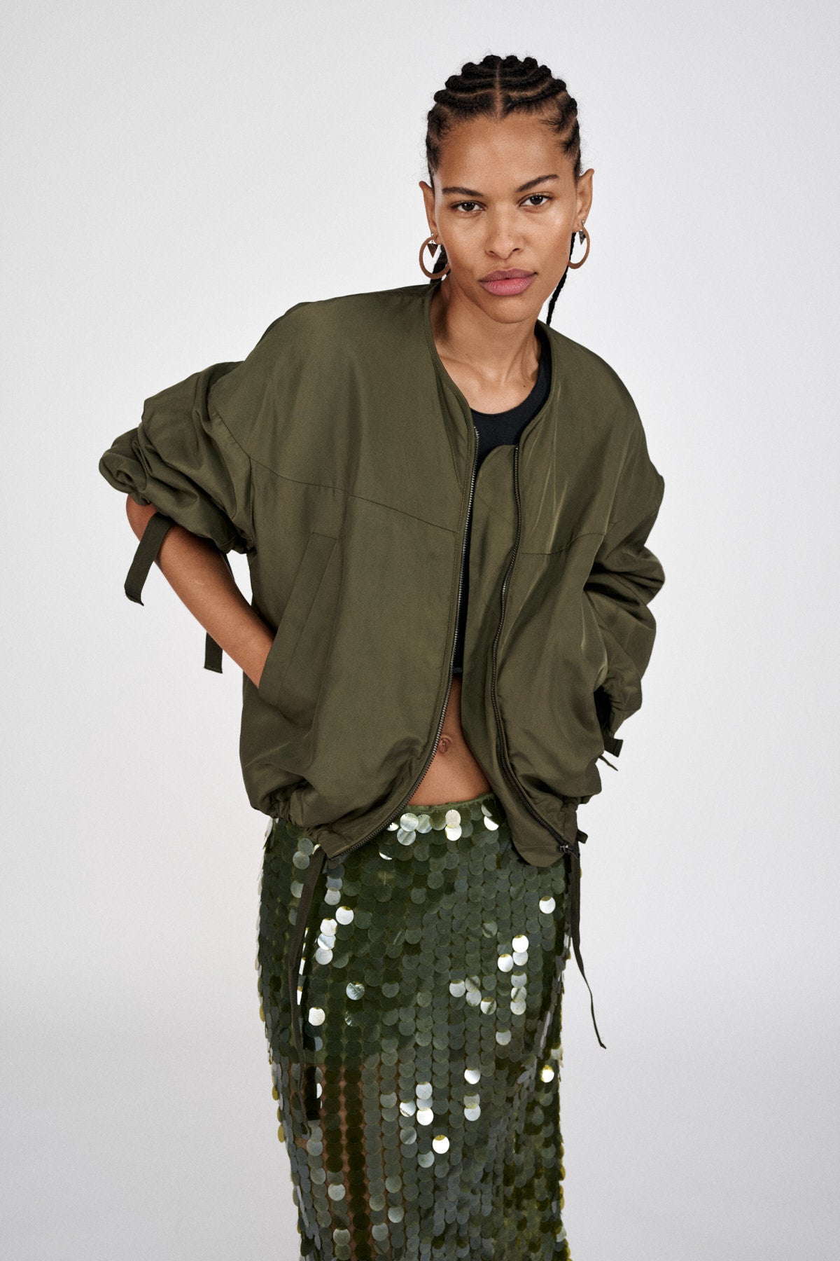 Glod - Arched jacket I Army Green 3 - Rabens Saloner