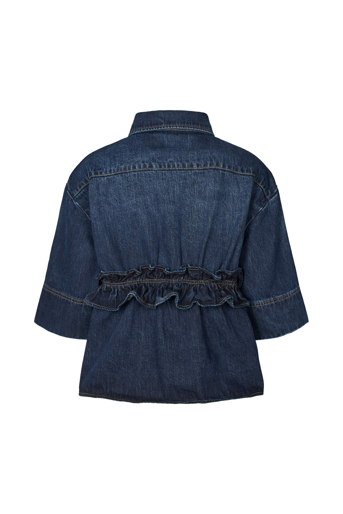 Paige - Denim shirt jacket I Dark washed indigo 6 - Rabens Saloner