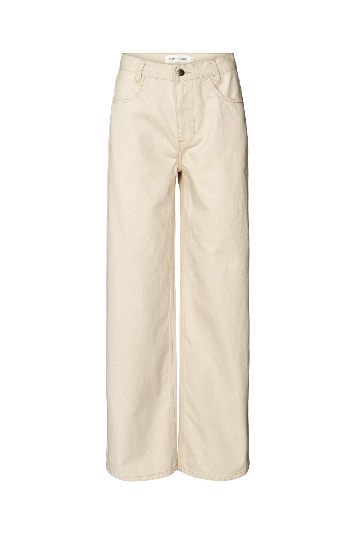Fellini - Denim ecru straight pants I Ecru Ecru 25 5 - Rabens Saloner