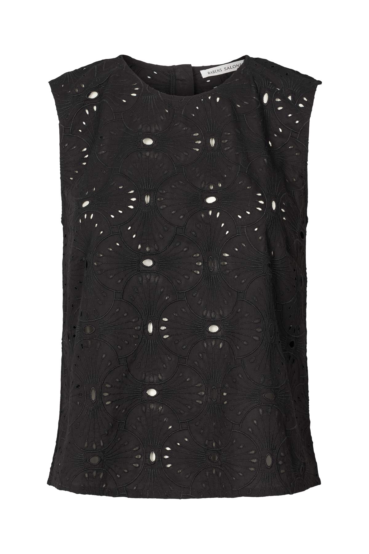Piper - Supersize anglaise tank top I Caviar Black Caviar Black XS 4 - Rabens Saloner