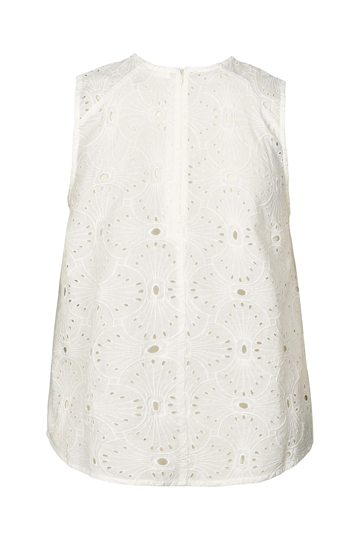 Piper - Supersize anglaise tank top I White swan 2 - Rabens Saloner