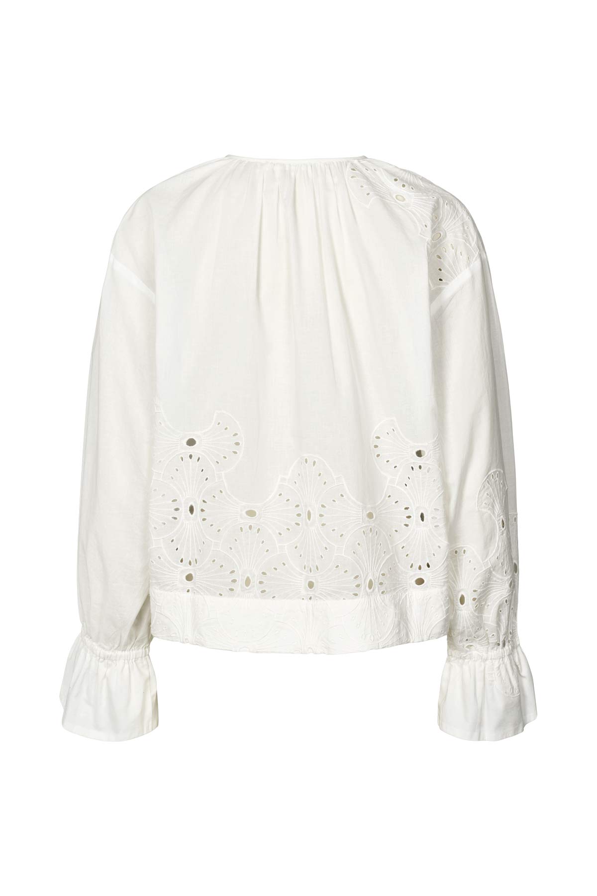 Blossom - Supersize anglaise blouse I White swan 5 - Rabens Saloner
