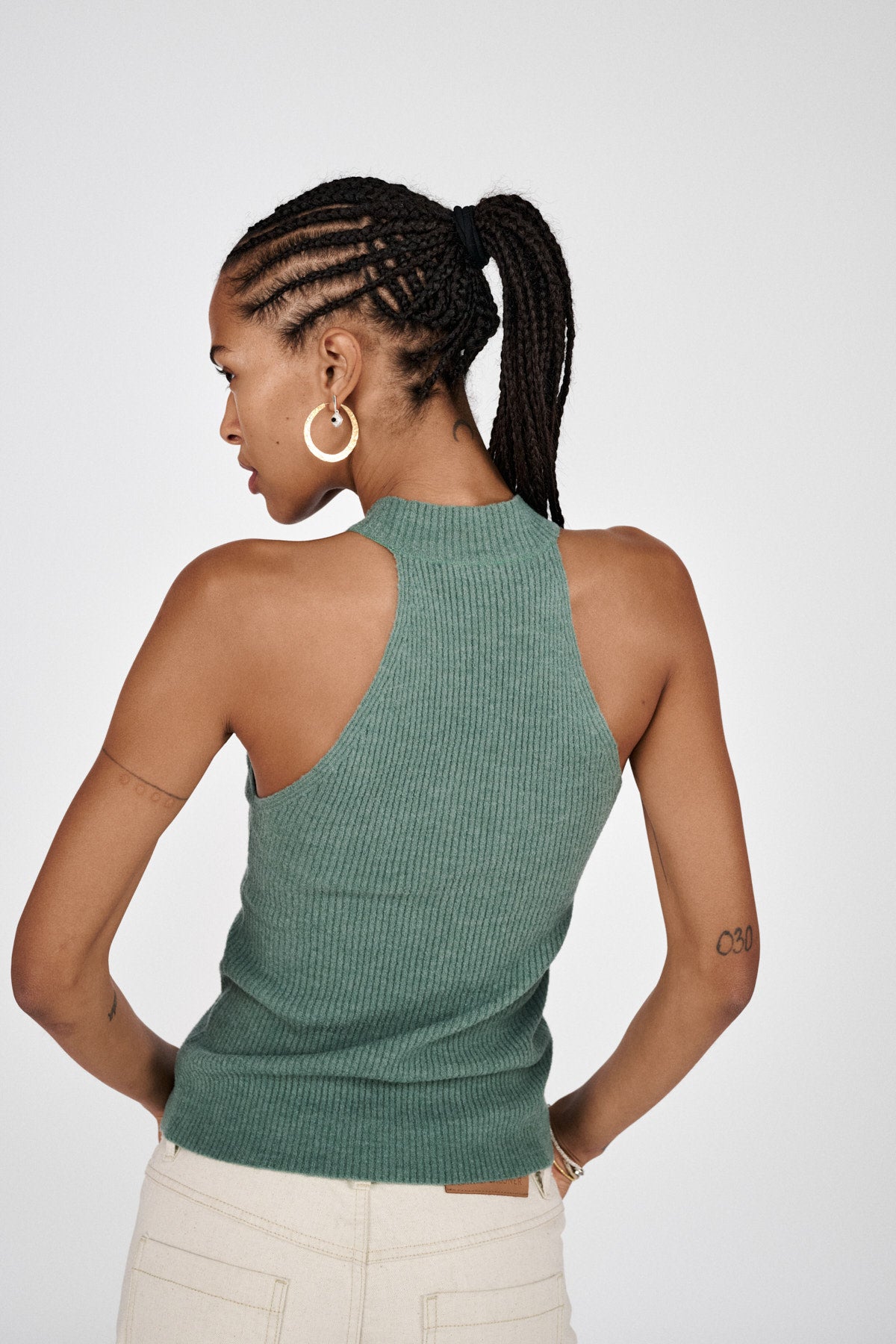 Erika - Airy tank top I Soft jade 2 - Rabens Saloner