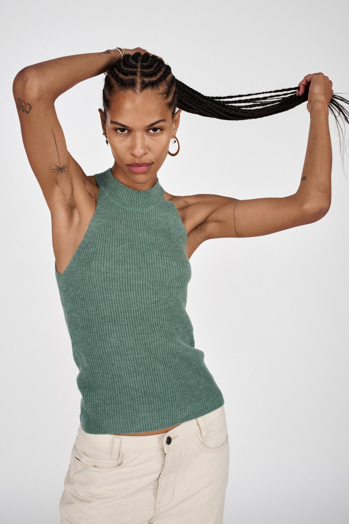 Erika - Airy tank top I Soft jade Soft jade XS 4 - Rabens Saloner