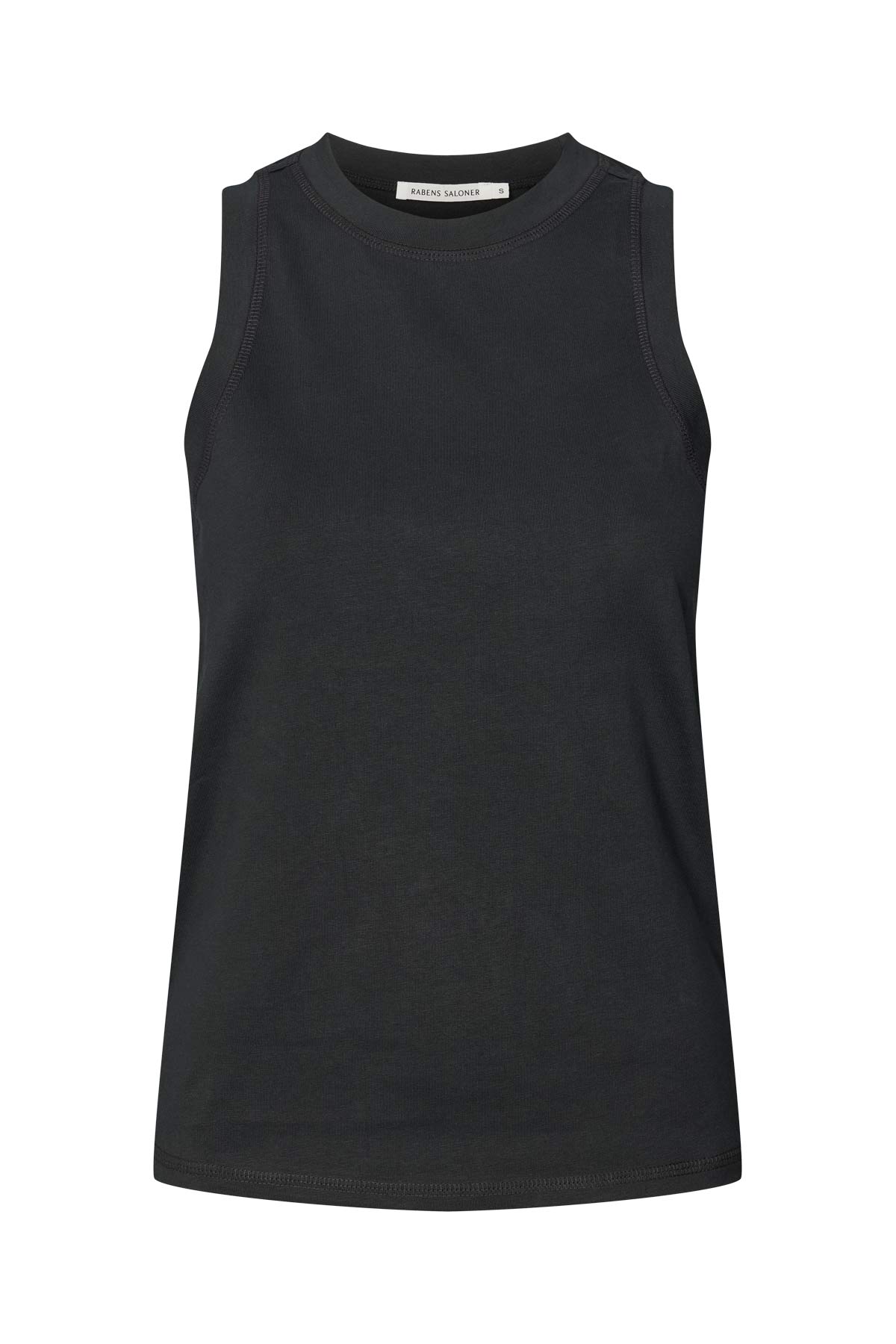 Johnny - Pima jersey tank top I Pirate black Pirate black XS 3 - Rabens Saloner