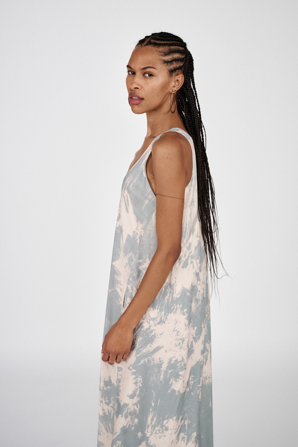 Ian - Misty long dress I Aluminium combo 2 - Rabens Saloner