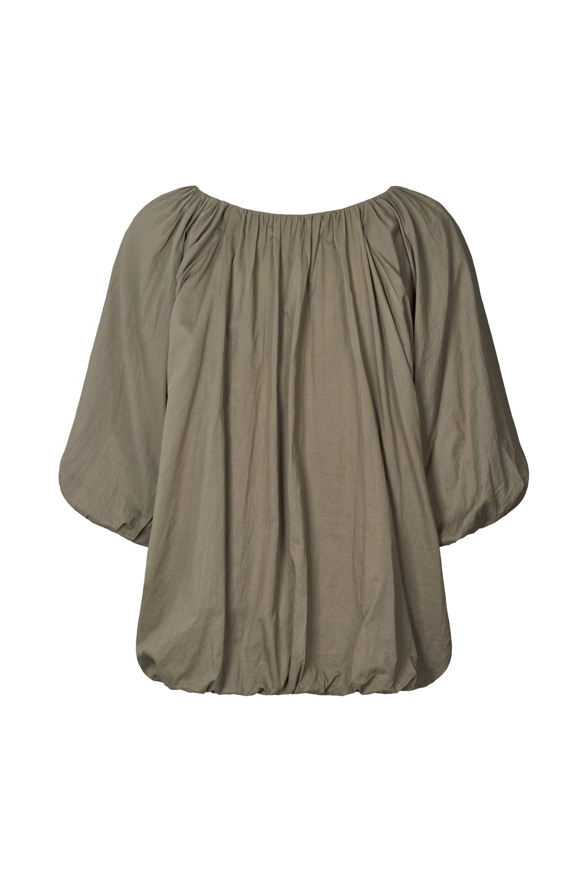 Rachelle - Voile cloud blouse I Dry bark 2 - Rabens Saloner