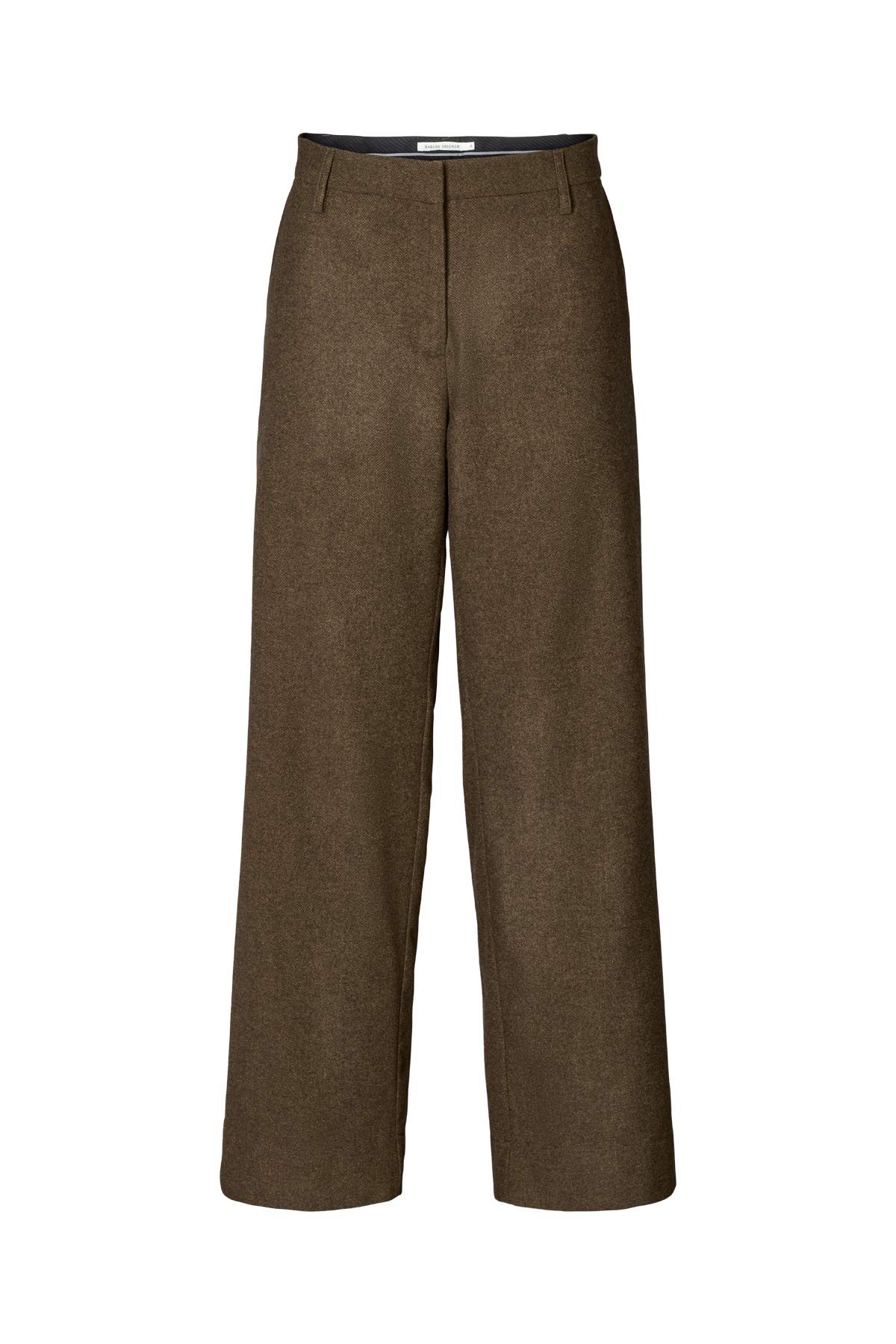 Kesia - Mini herringbone pants I Dark brown Dark brown XS 4 - Rabens Saloner