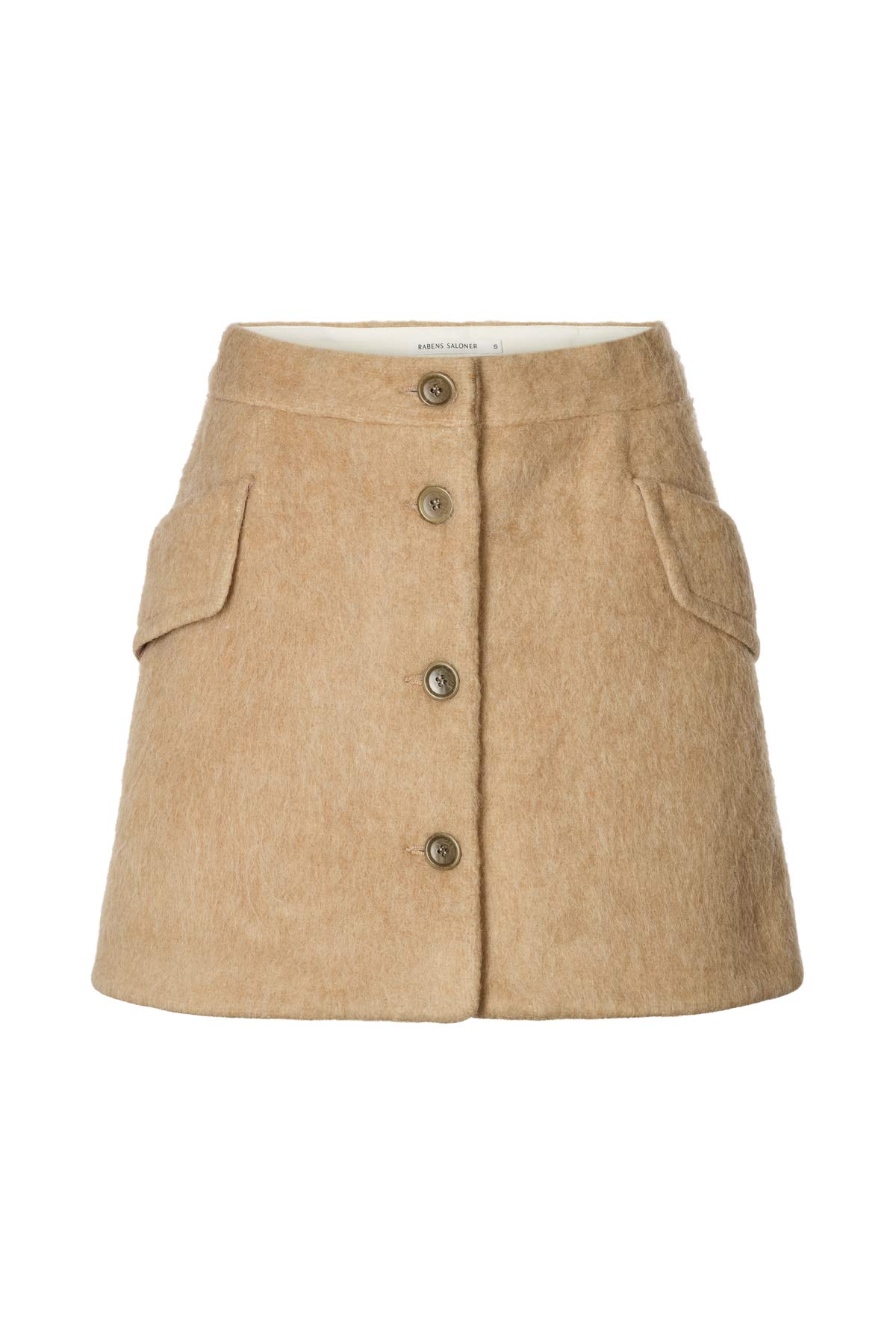 Olympia - Fuzzy skirt I Oatmeal Oatmeal XS 1 - Rabens Saloner