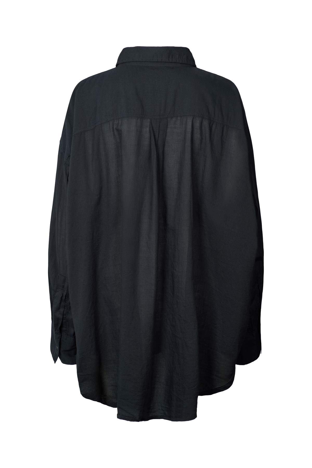 Noah - Cotton oversized shirt I Black 2 - Rabens Saloner