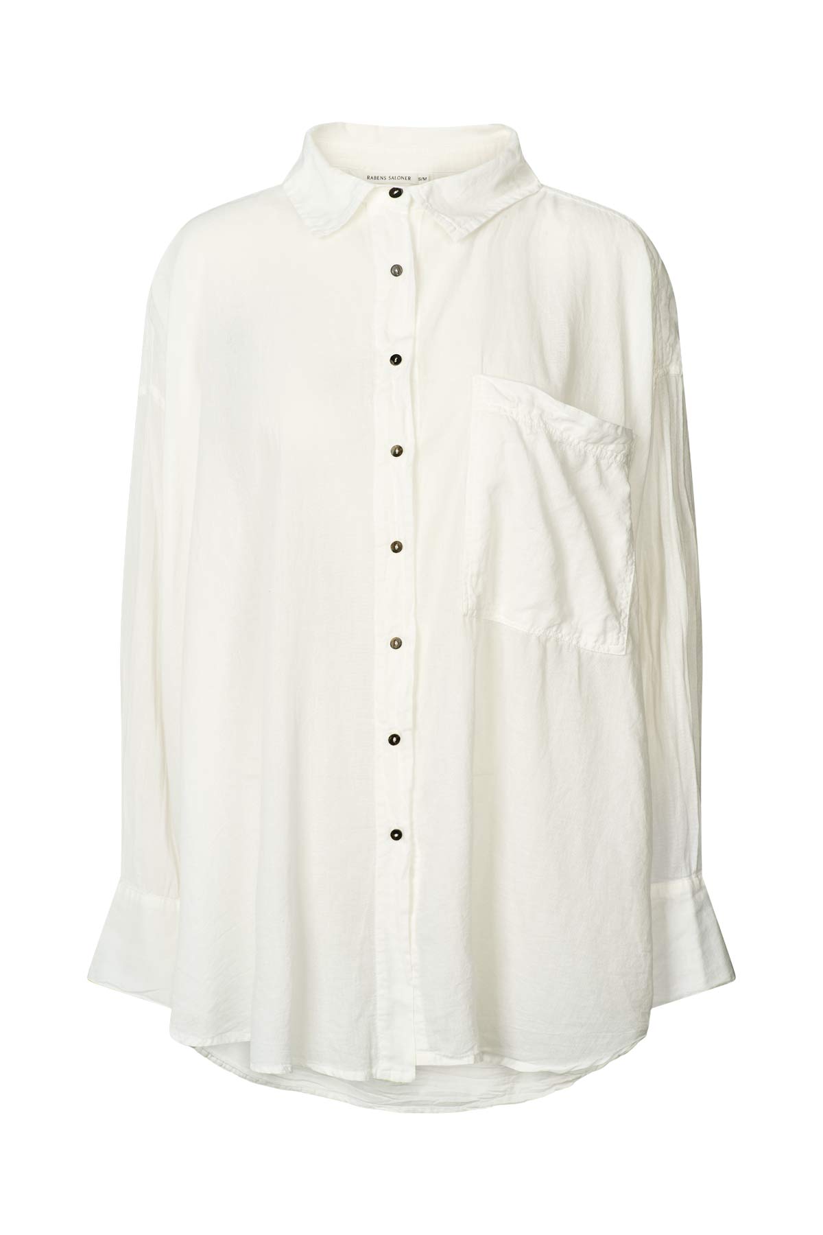 Noah - Cotton oversized shirt I White White XS/S 1 - Rabens Saloner