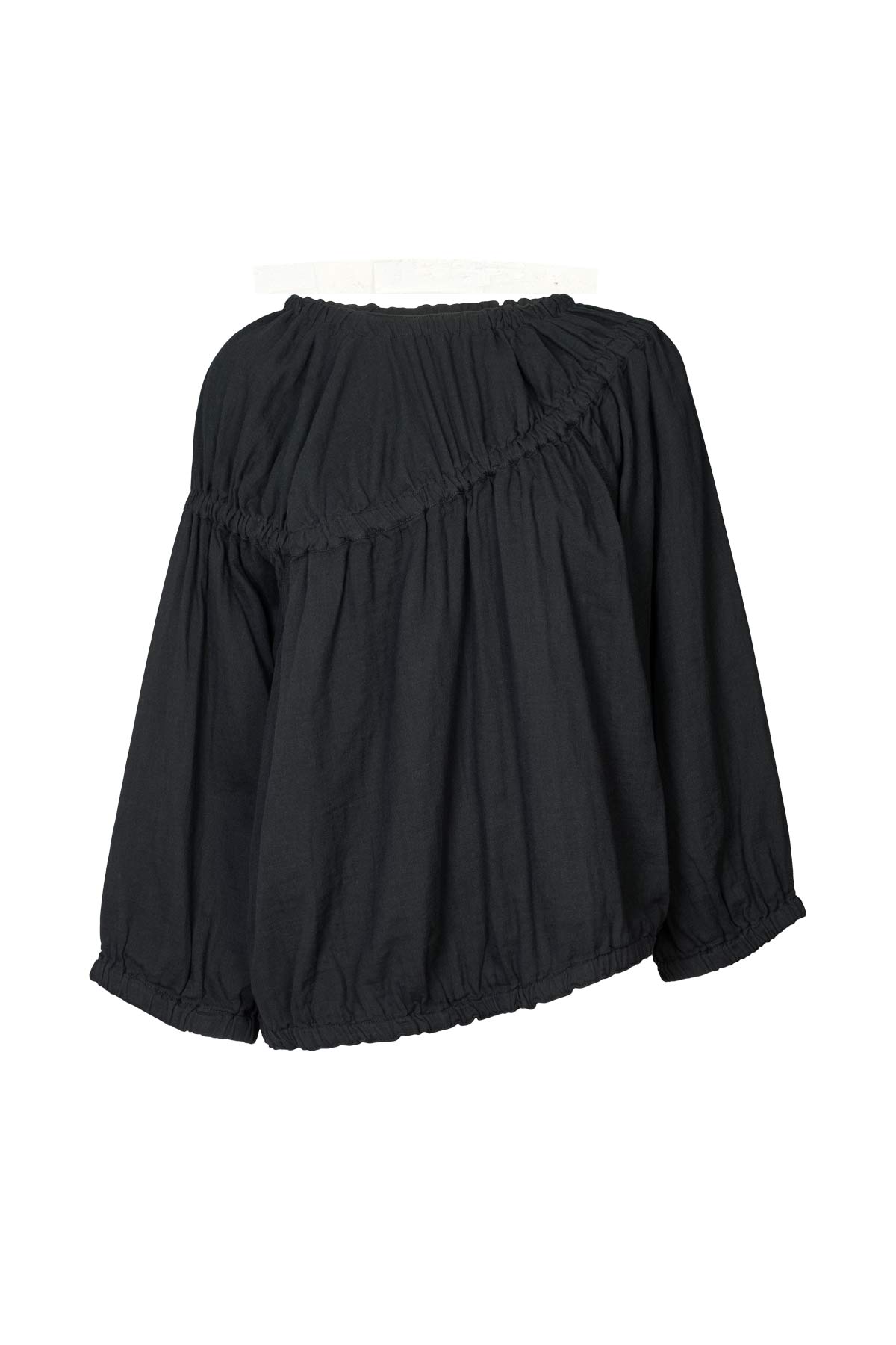 Lotte - Cotton dbl elasticated top I Black Black XS/S 4 - Rabens Saloner