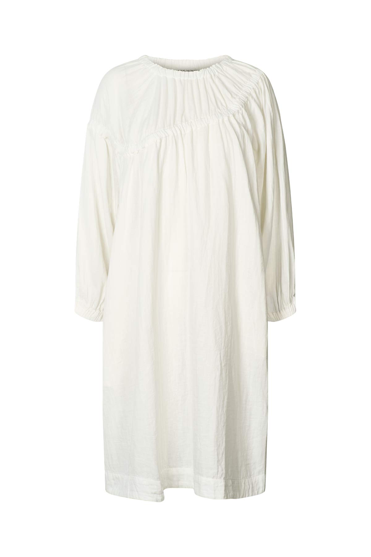 Mae - Cotton dbl elasticated dress I White White XS/S 1 - Rabens Saloner