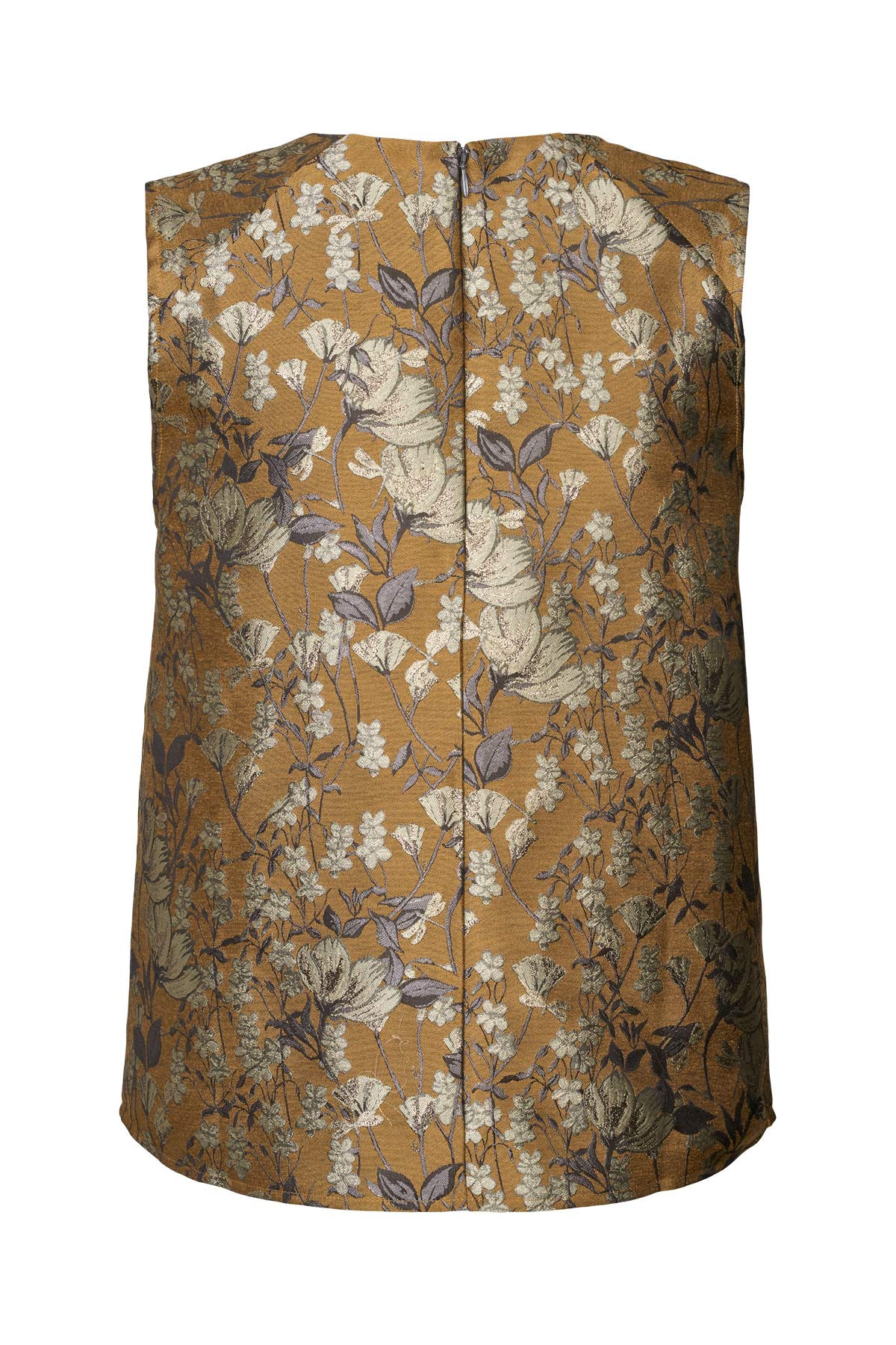 Piper - Ottoman jacquard top I Golden combo 5 - Rabens Saloner