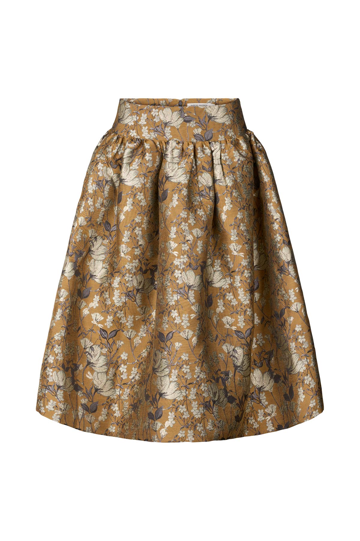 Silke - Ottoman jacquard full skirt I Golden combo Golden combo XS 3 - Rabens Saloner
