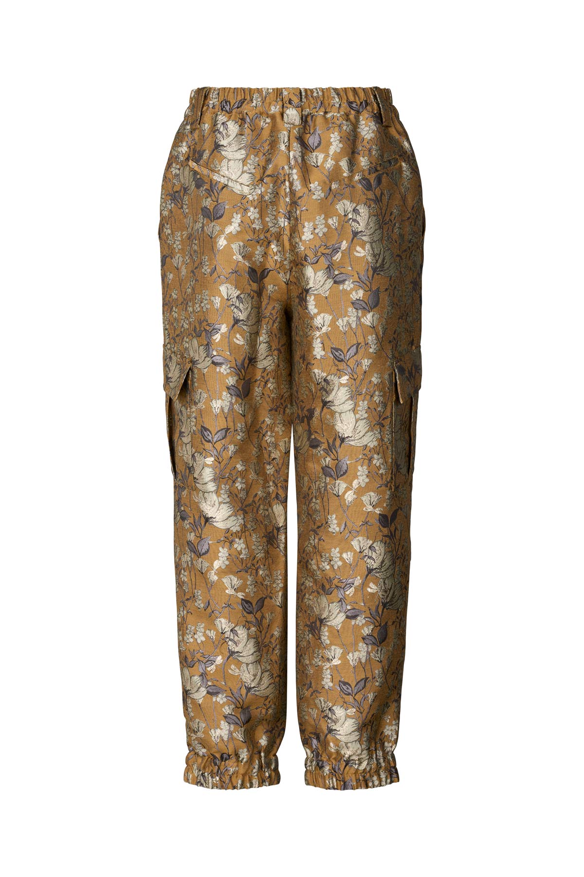 Achola - Ottoman jacquard cargo pants I Golden combo 5 - Rabens Saloner