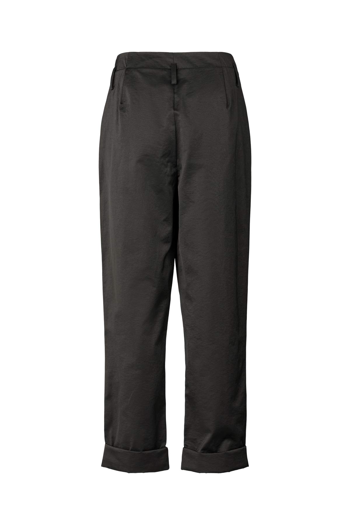 Raina - Cotton fusion pleat pants I Pirate black 3 - Rabens Saloner