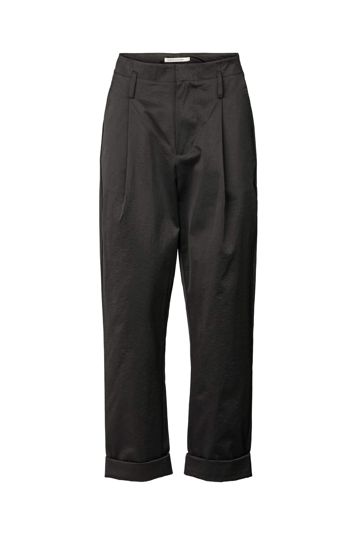 Raina - Cotton fusion pleat pants I Pirate black Pirate black XS 2 - Rabens Saloner