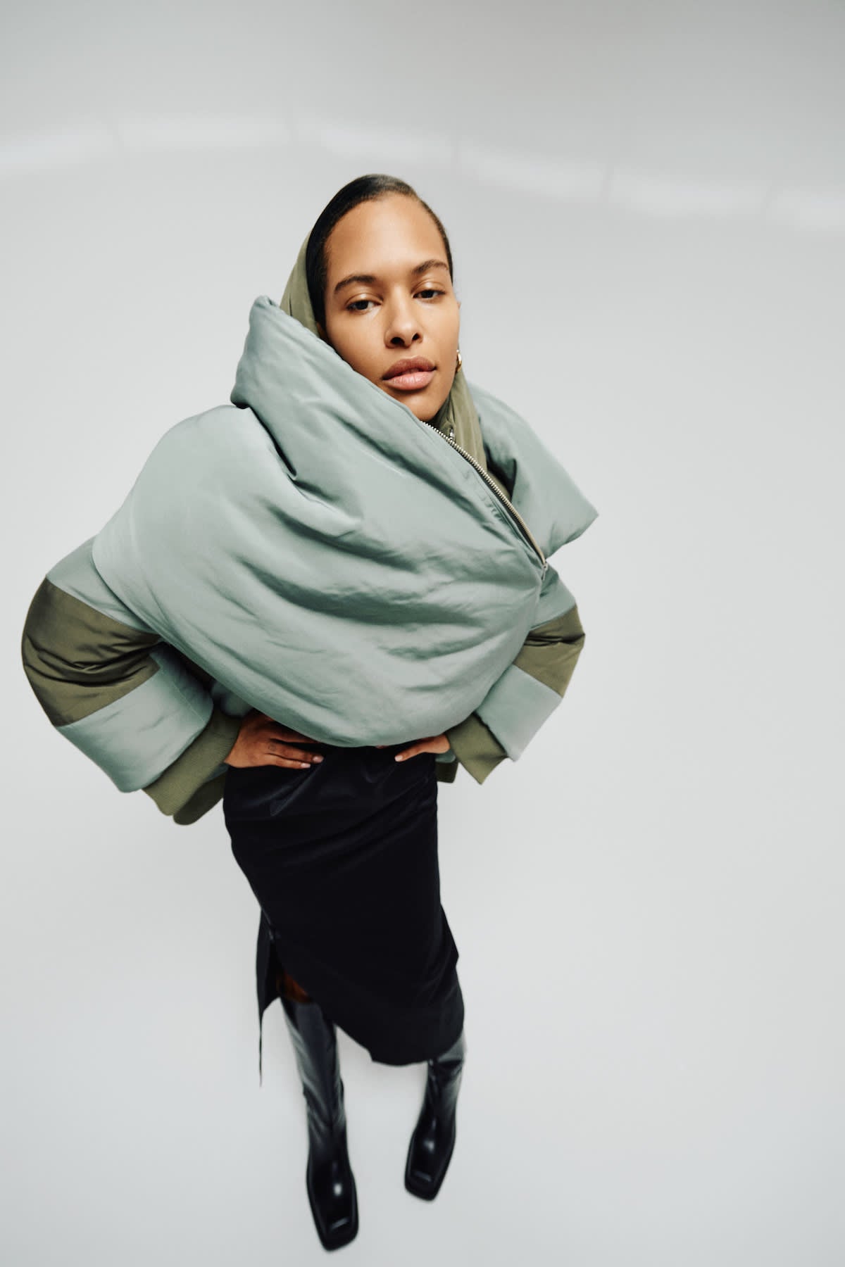 Chisa - Cotton fusion skirt I Pirate black 2 - Rabens Saloner