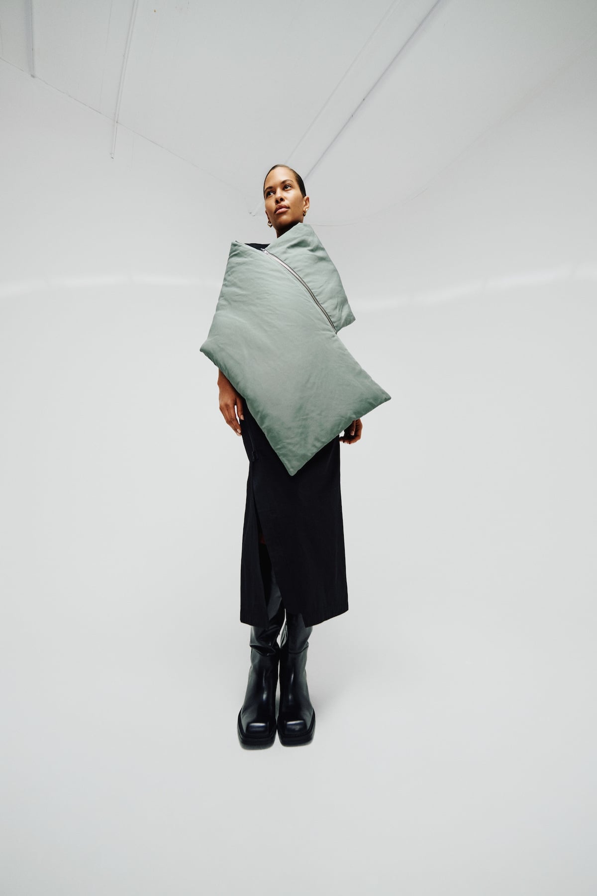 Chisa - Cotton fusion skirt I Pirate black 4 - Rabens Saloner