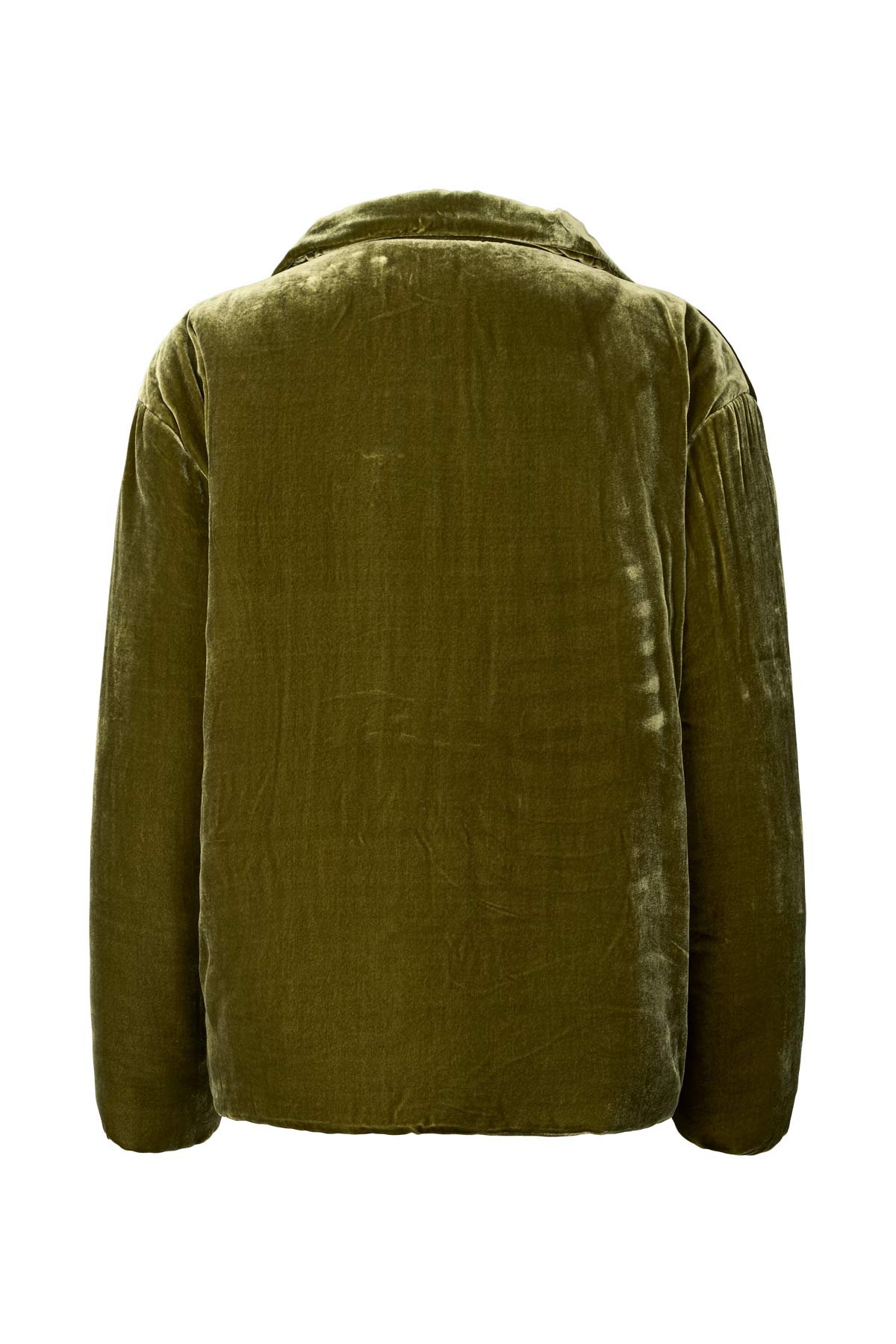 Santana - Velvet paded jacket I Olive 5 - Rabens Saloner