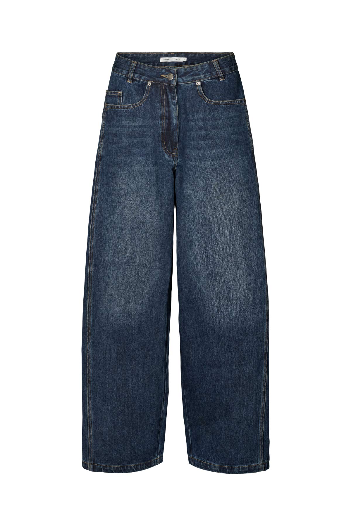 Lane - Patchwork denim wide leg pants I Dark washed indigo Dark washed indigo 25 3 - Rabens Saloner