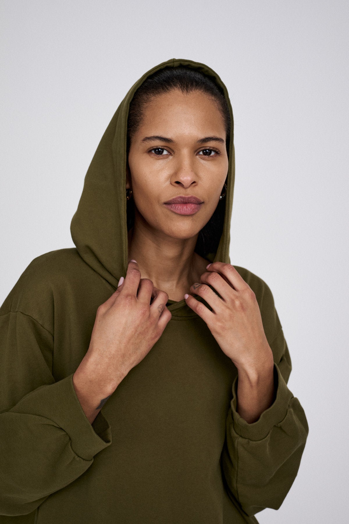 Sweatshirt - Nasima I Dark Olive 5 - Rabens Saloner