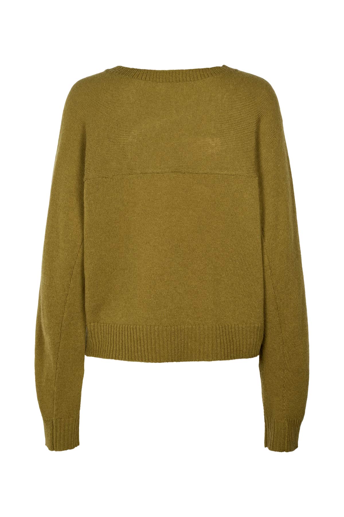 Dalani - Pure wool boxy sweater I Fern green 2 - Rabens Saloner