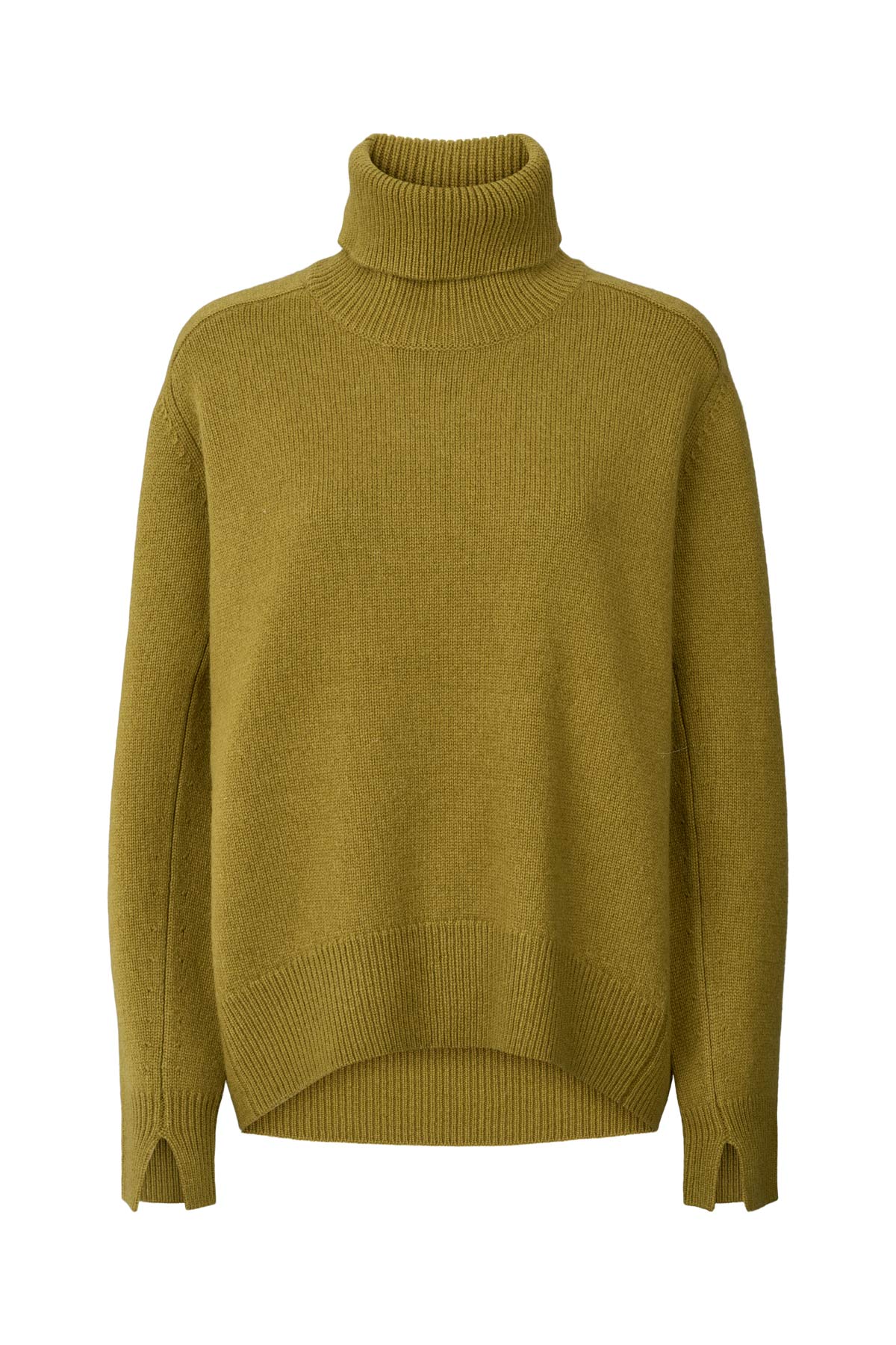 Celly - Pure wool roll neck sweater I Fern green Fern green XS 6 - Rabens Saloner