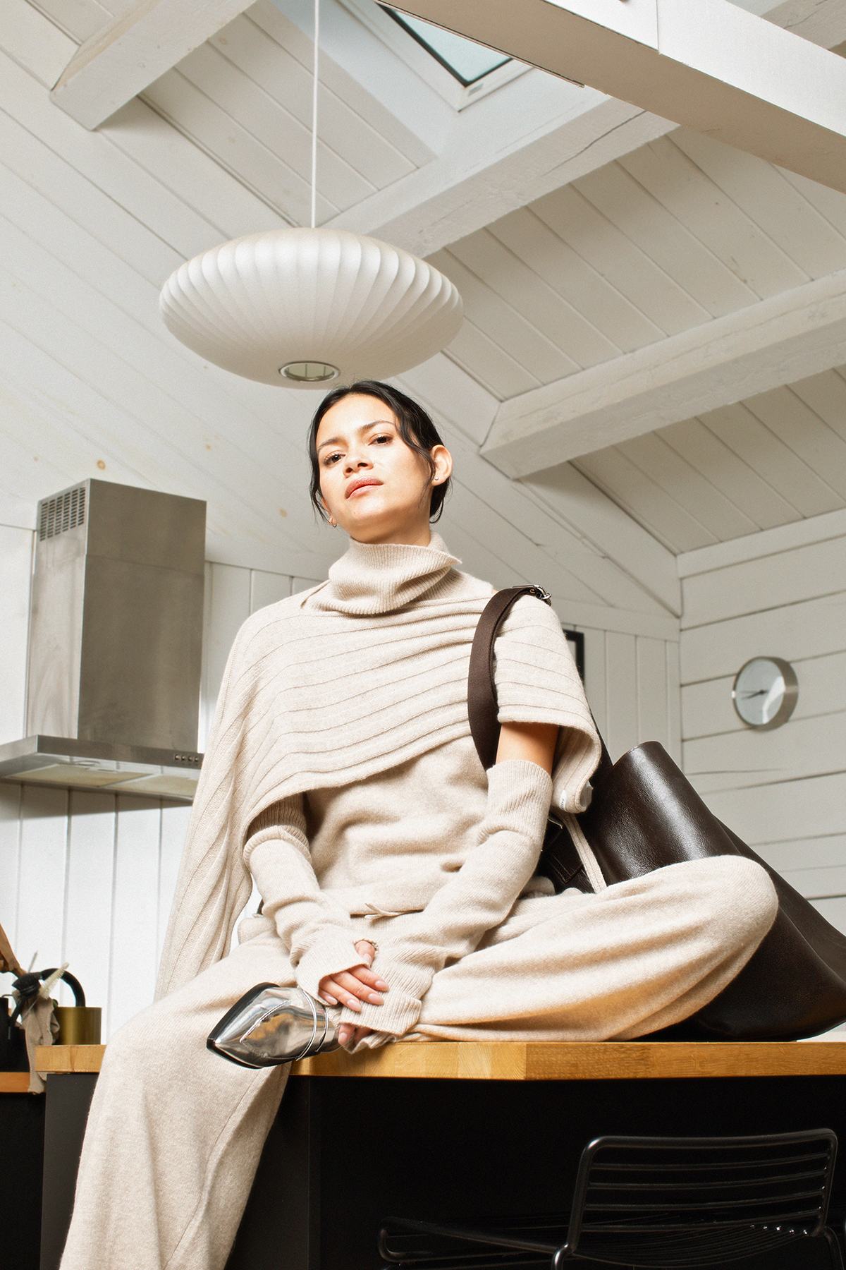 Dianne - Pure wool lounge pants I Oatmeal 6 - Rabens Saloner