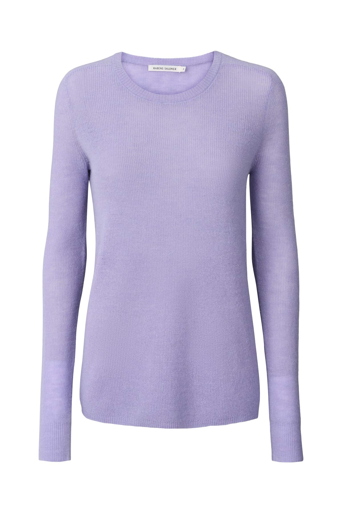 Shauna - Waffled knit long sleeve top I Lavender Lavender XS 1 - Rabens Saloner
