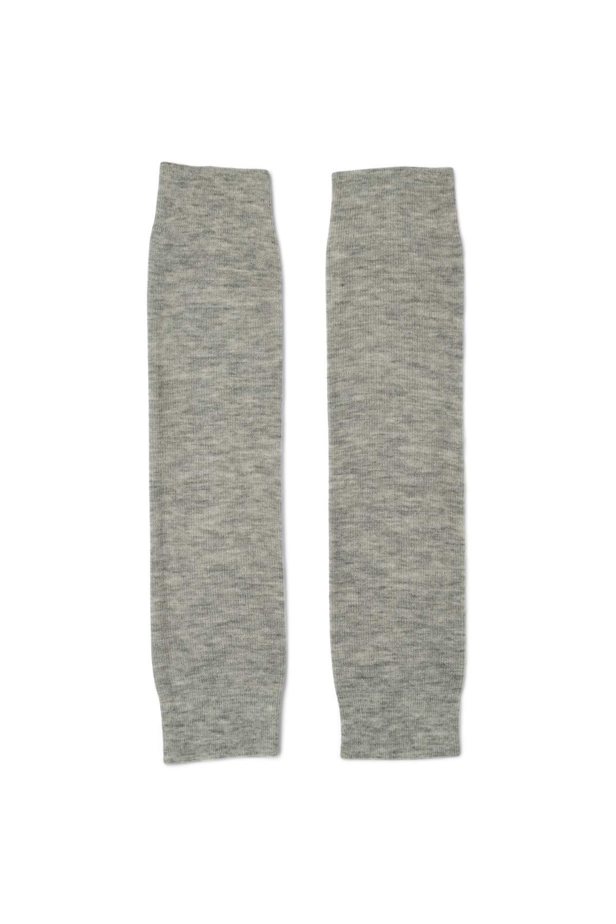 Seia - Waffled knit leg warmers I Grey melange Grey melange O/S 2 - Rabens Saloner