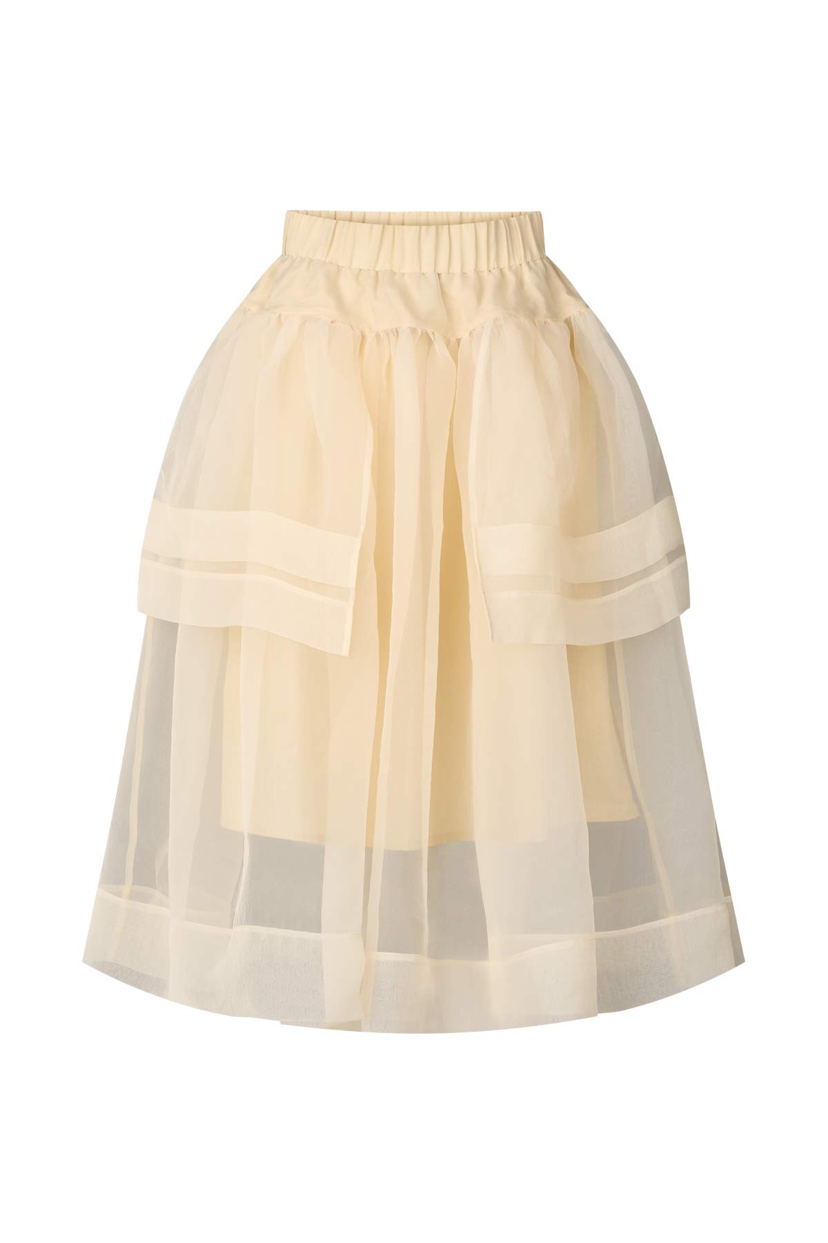 Falka - Organza layer skirt I Bisque Bisque XS 6 - Rabens Saloner