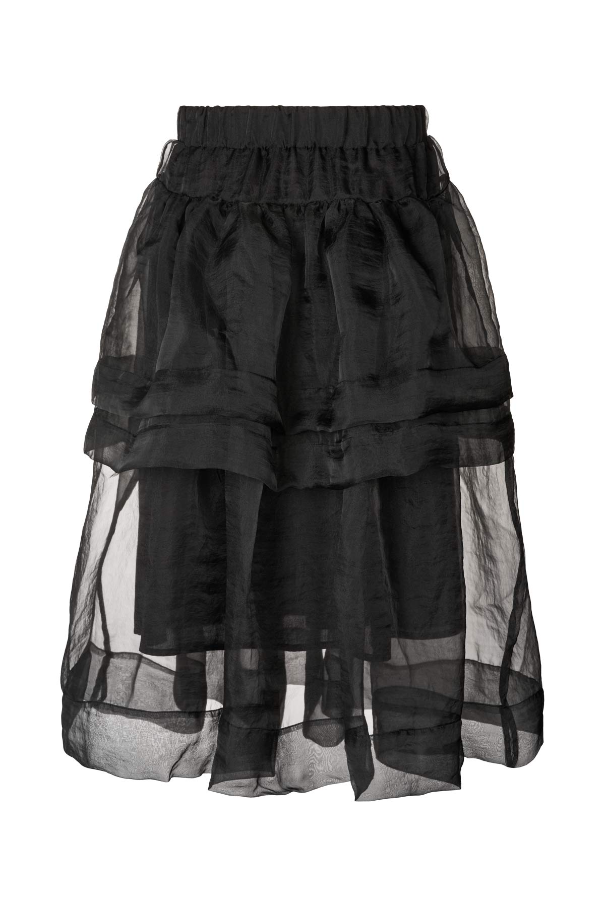 Falka - Organza layer skirt I Black 4 - Rabens Saloner
