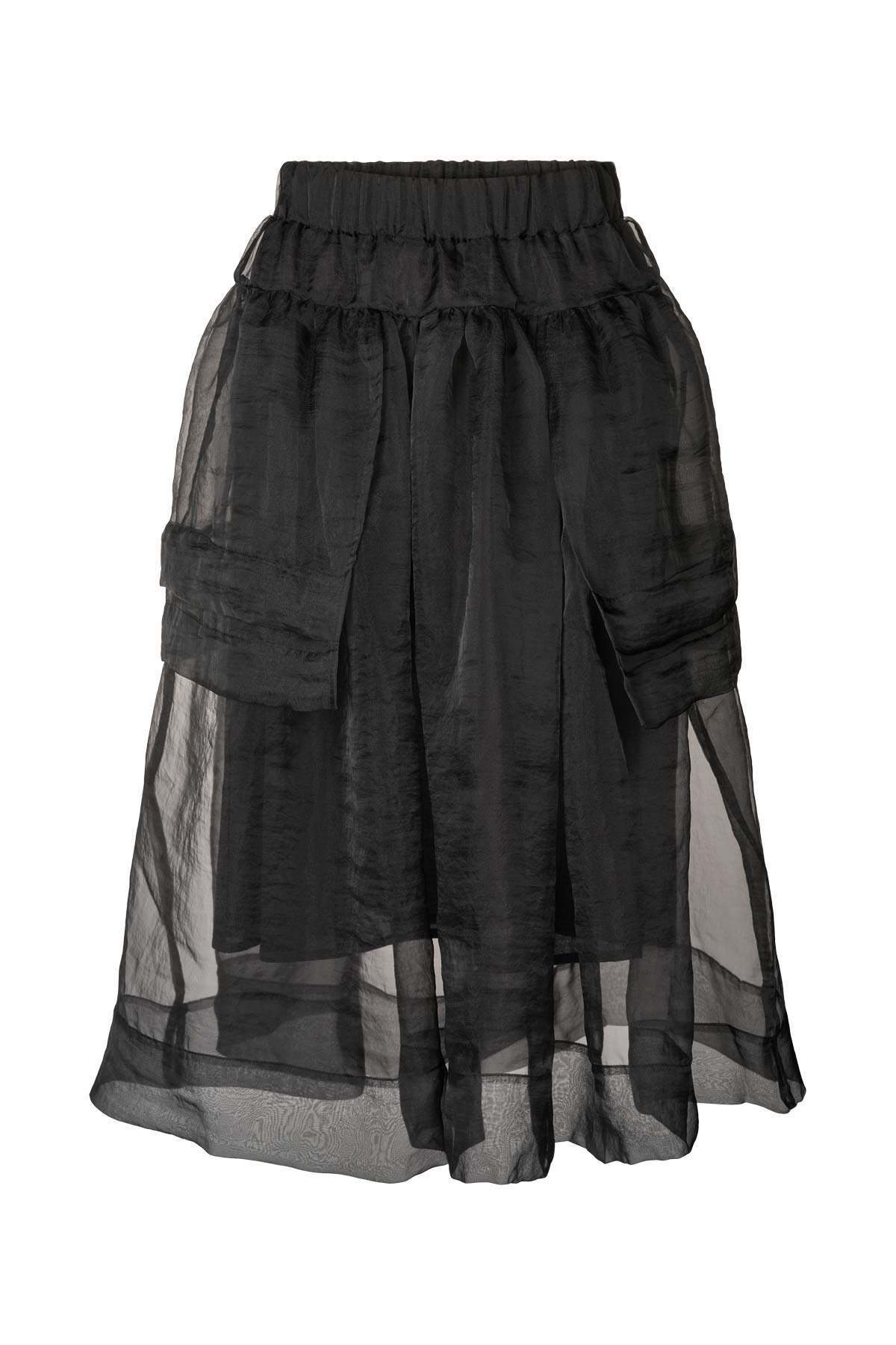 Falka - Organza layer skirt I Black Black XS 3 - Rabens Saloner