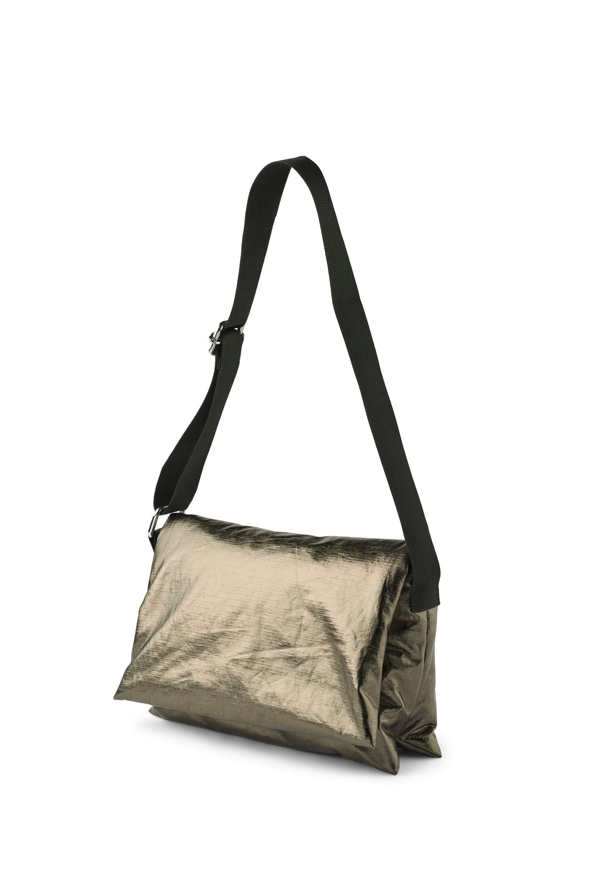 Pallavi - Foiled ripstop clutch I Metallic olive Metallic olive O/S 1 - Rabens Saloner