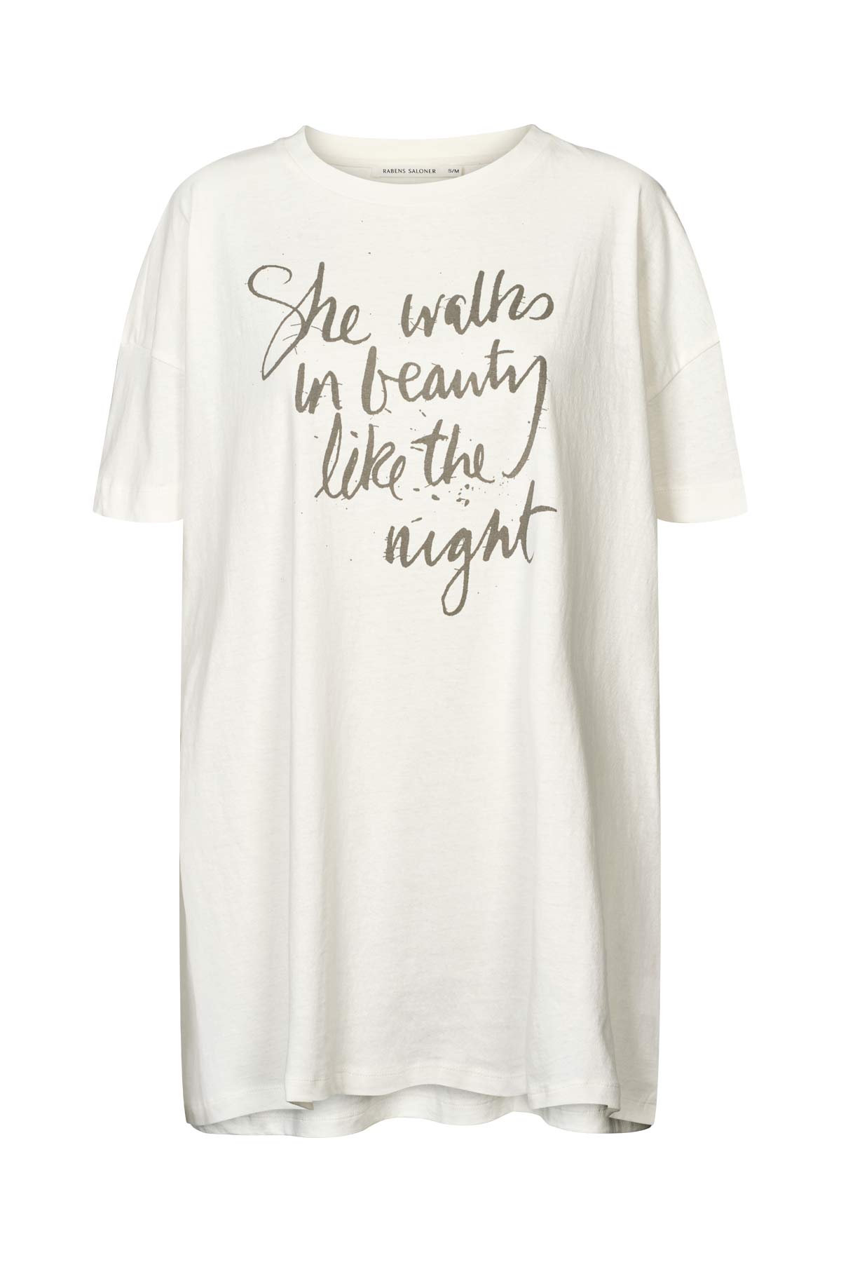 Dee - Poet oversize t-shirt I Chalk Chalk XS/S 4 - Rabens Saloner