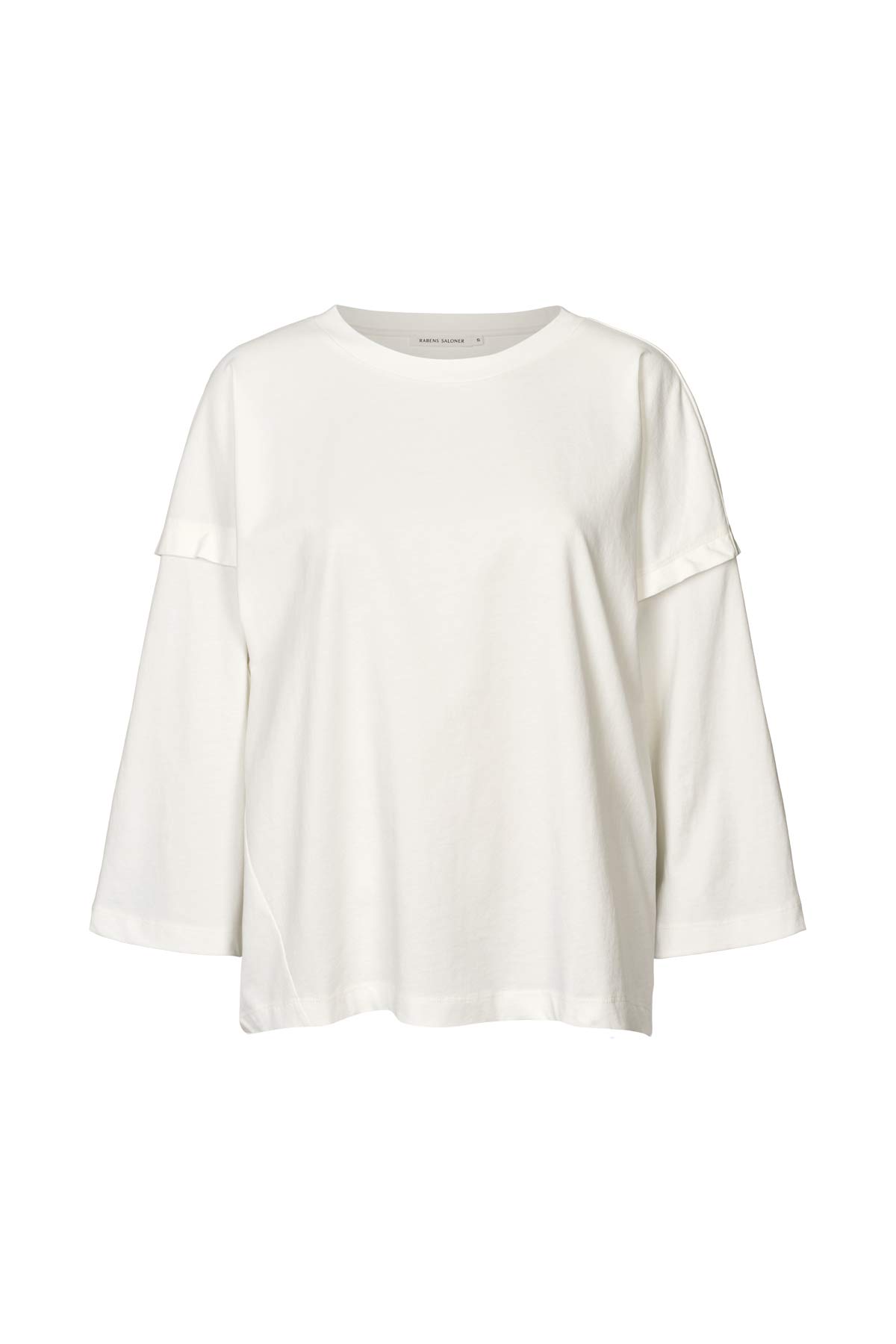 Laurah - FOT jersey 3/4 sleeve top I Chalk Chalk XS 3 - Rabens Saloner