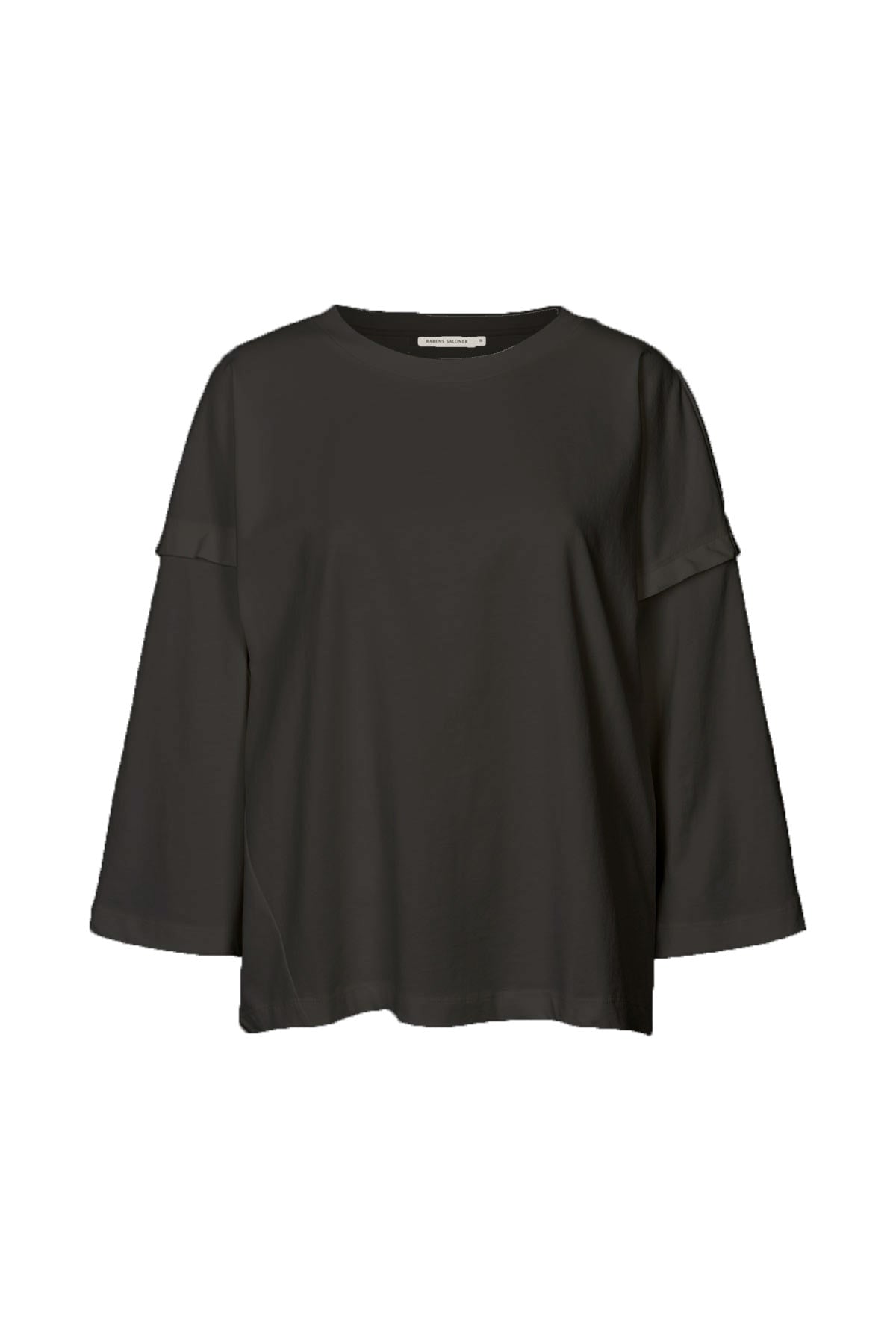 Laurah - FOT jersey 3/4 sleeve top I Faded black Faded black XS 1 - Rabens Saloner