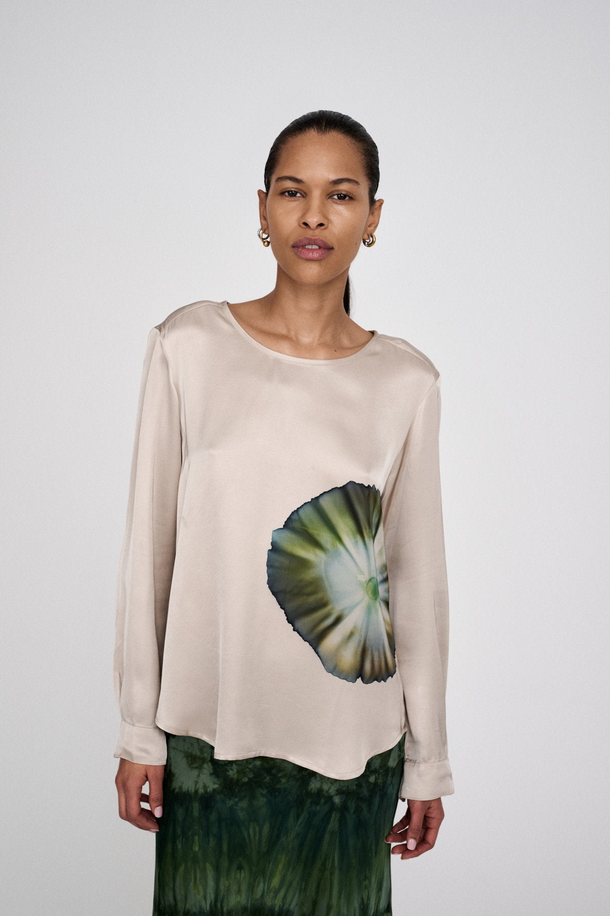 Ibi - Bloom blouse I Hazelnut combo 3 - Rabens Saloner