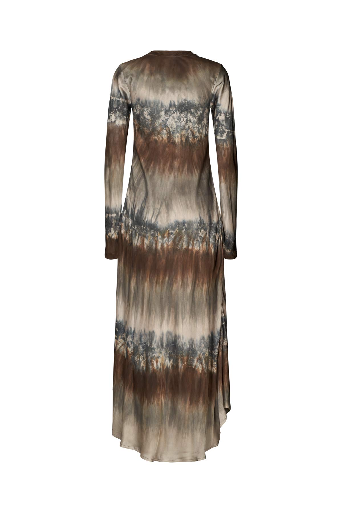 Karin - Arizona long sleeve bias dress I Cement combo 6 - Rabens Saloner