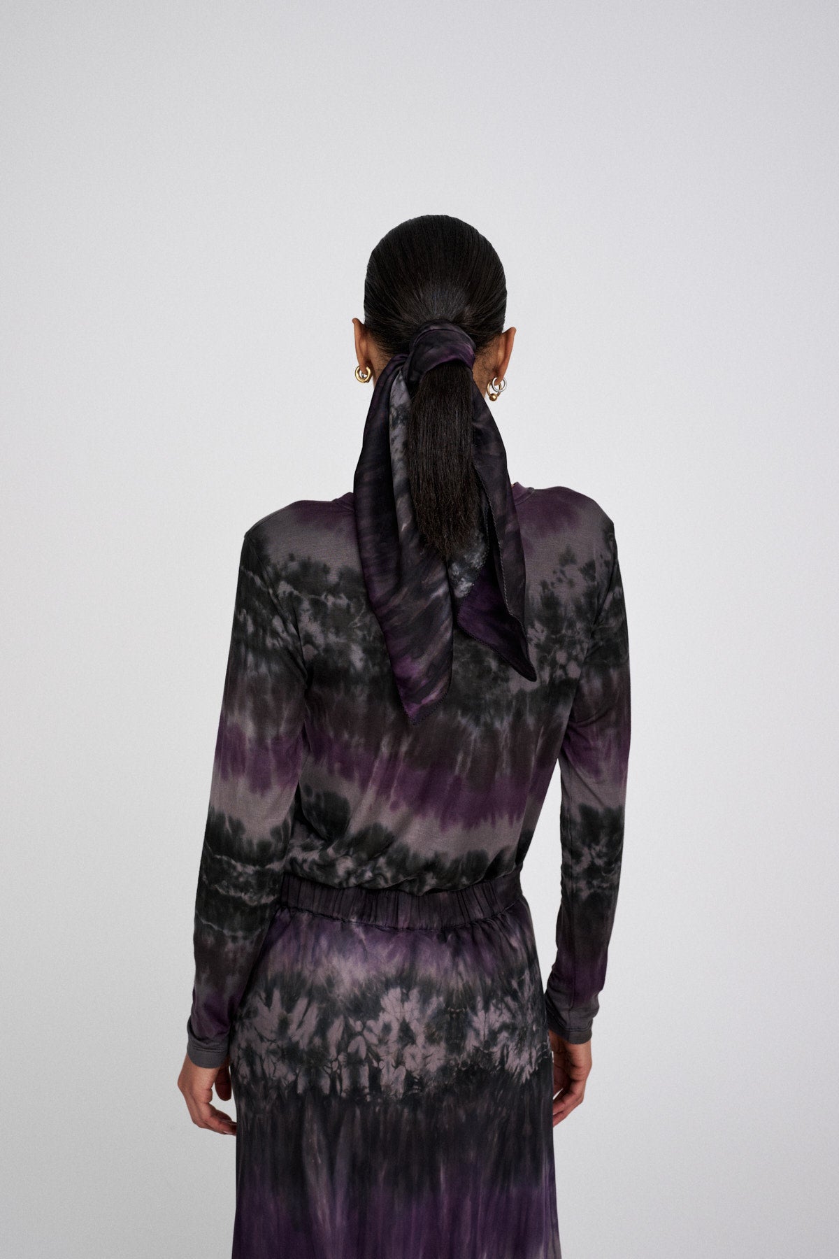 Lyuba - Arizona head scarf I Purple combo 3 - Rabens Saloner