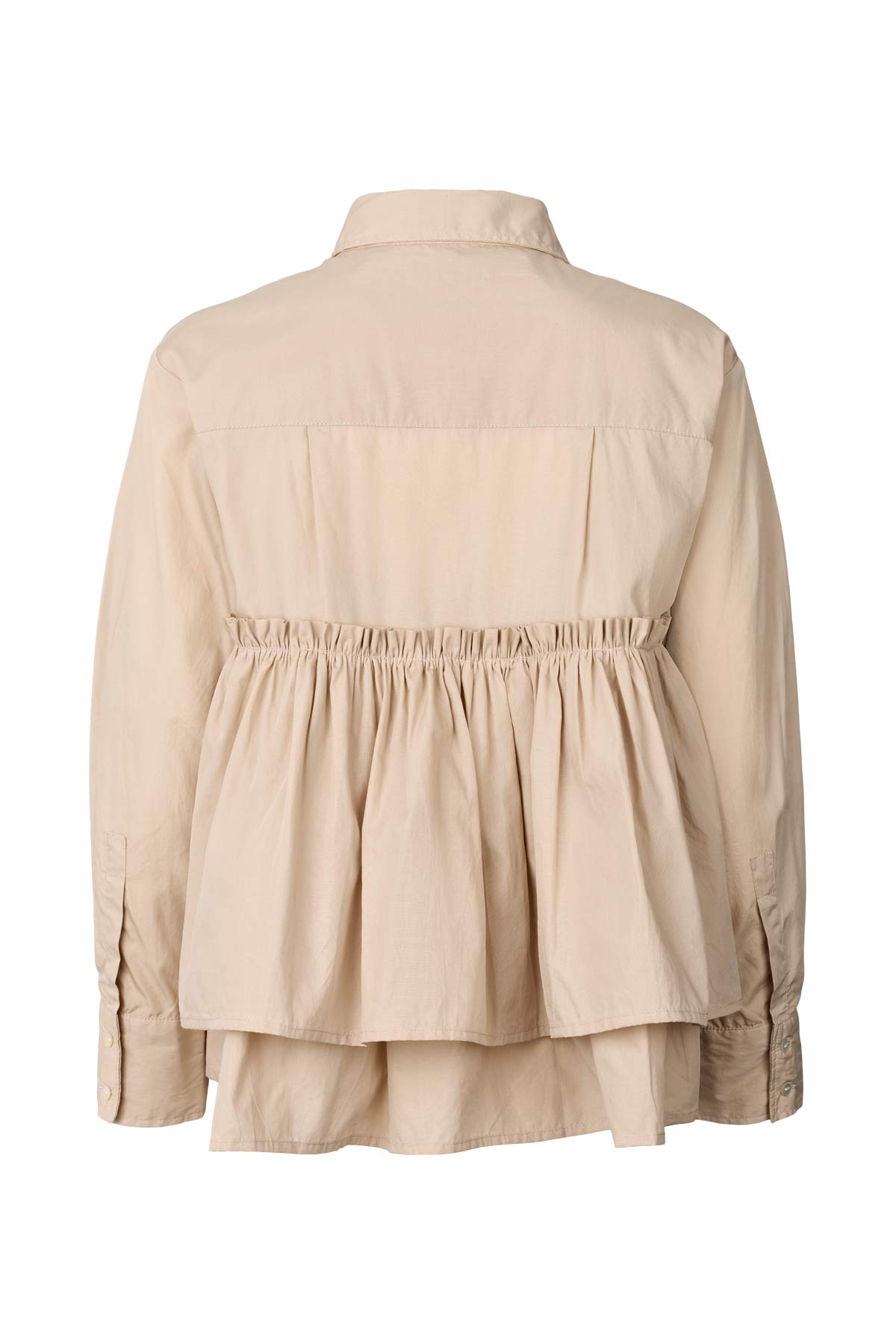 Shaker - Poplin frill shirt I Powder 6 - Rabens Saloner