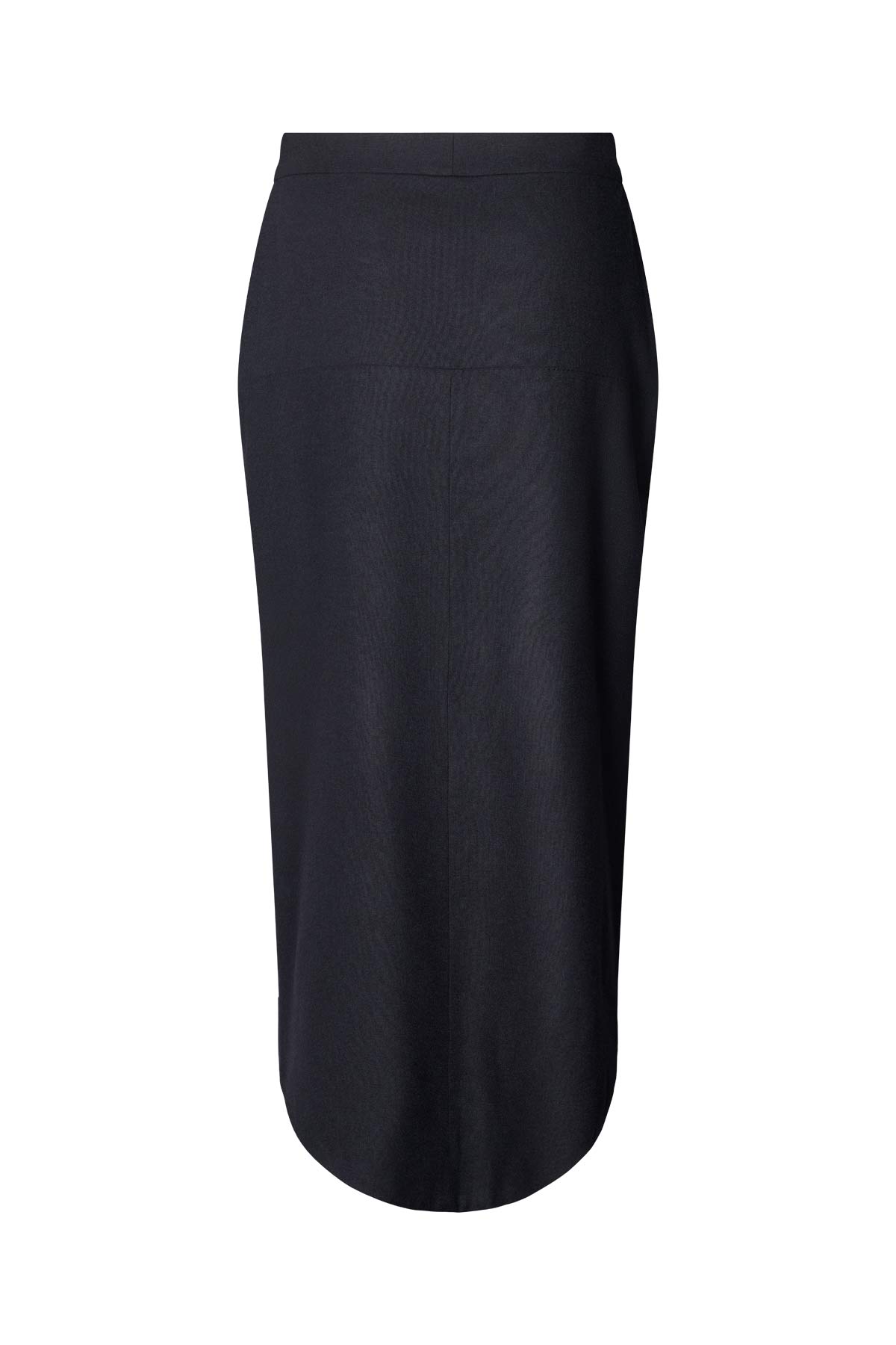 Varda - Drapy tailoring wrap skirt I Midnight 2 - Rabens Saloner