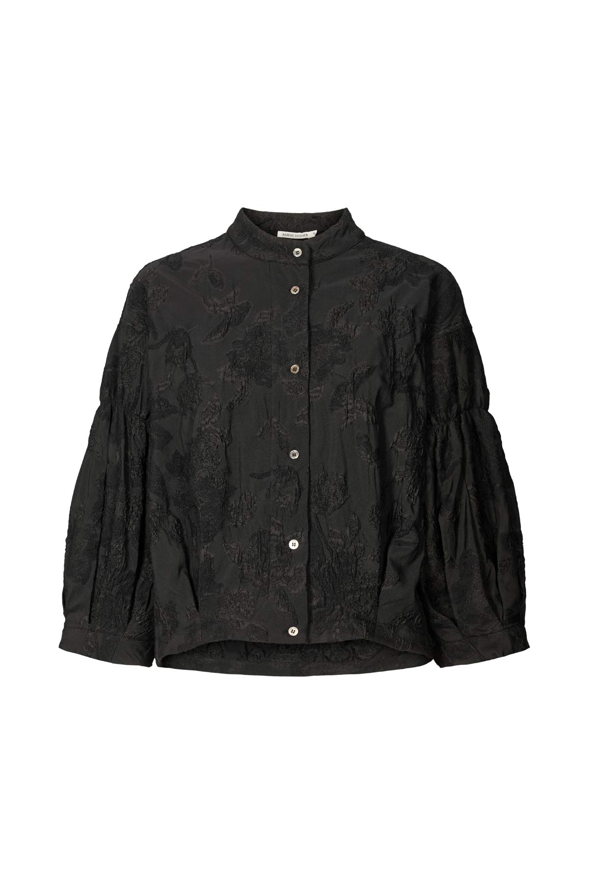 Clipped jacquard shirt jacket - Candie I Pirate black Pirate black XS 6 - Rabens Saloner