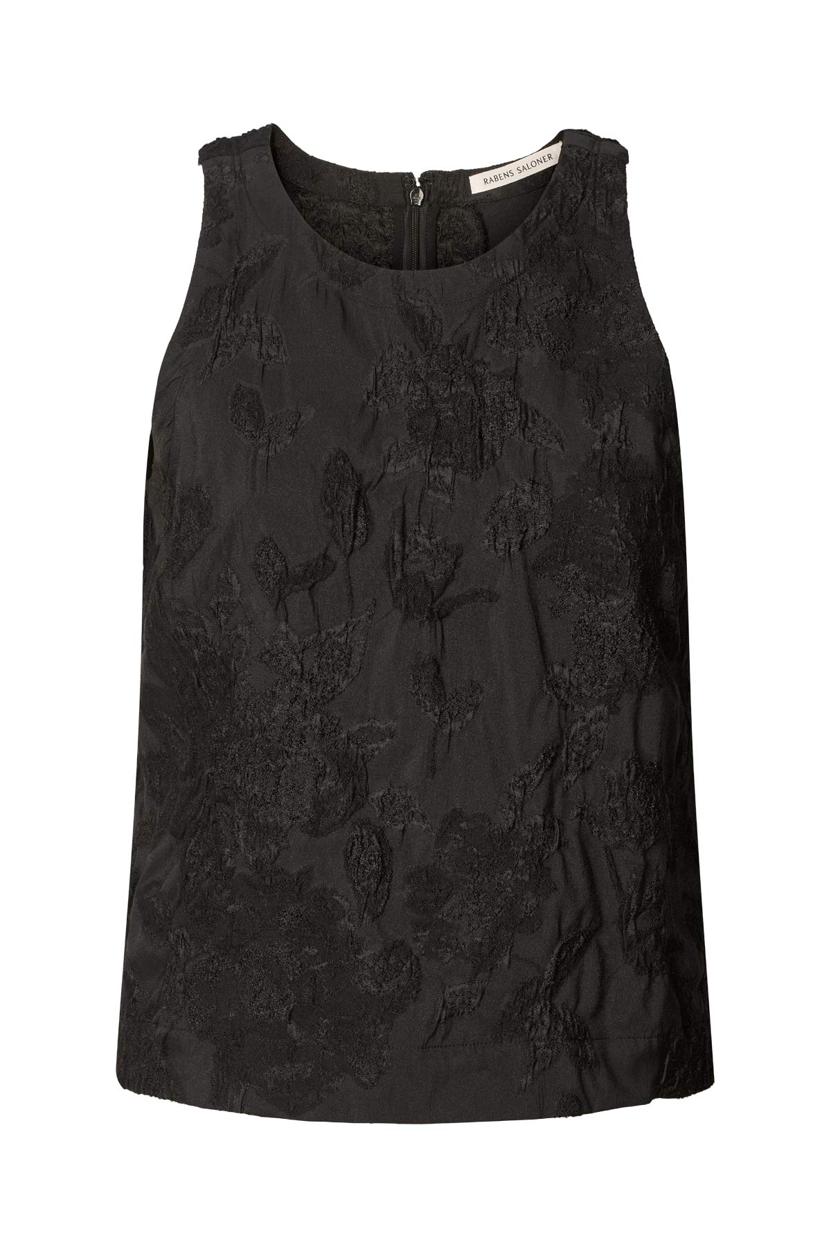 Clipped jacquard tank top - Piper I Pirate black Pirate black XS 7 - Rabens Saloner