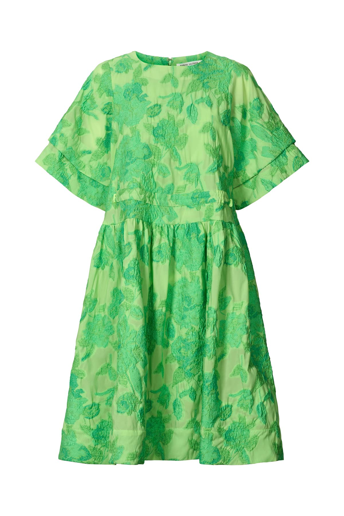Halbin - Clipped jacquard dress I Viper green