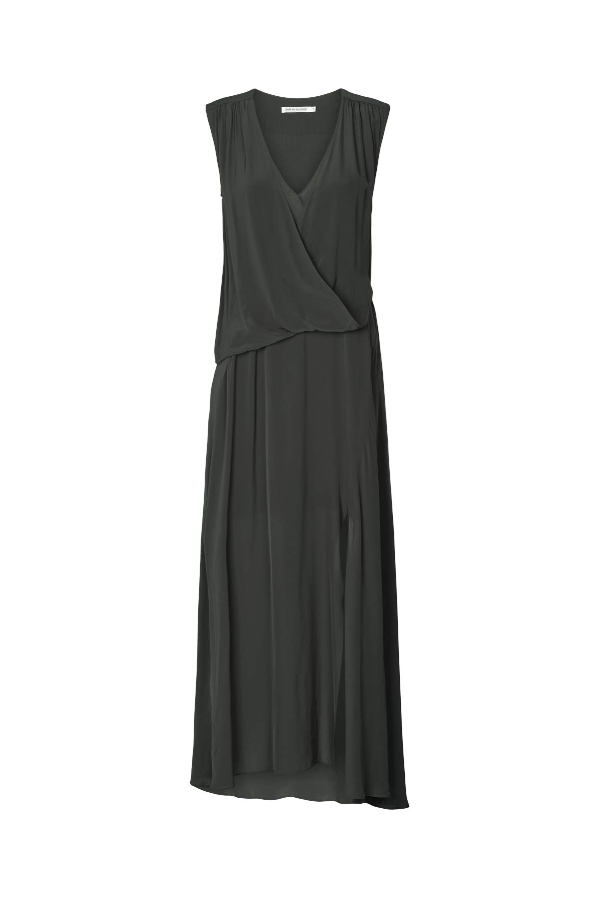 Ellemi - Matte drape dress I Pirate black Pirate black XS 1 - Rabens Saloner